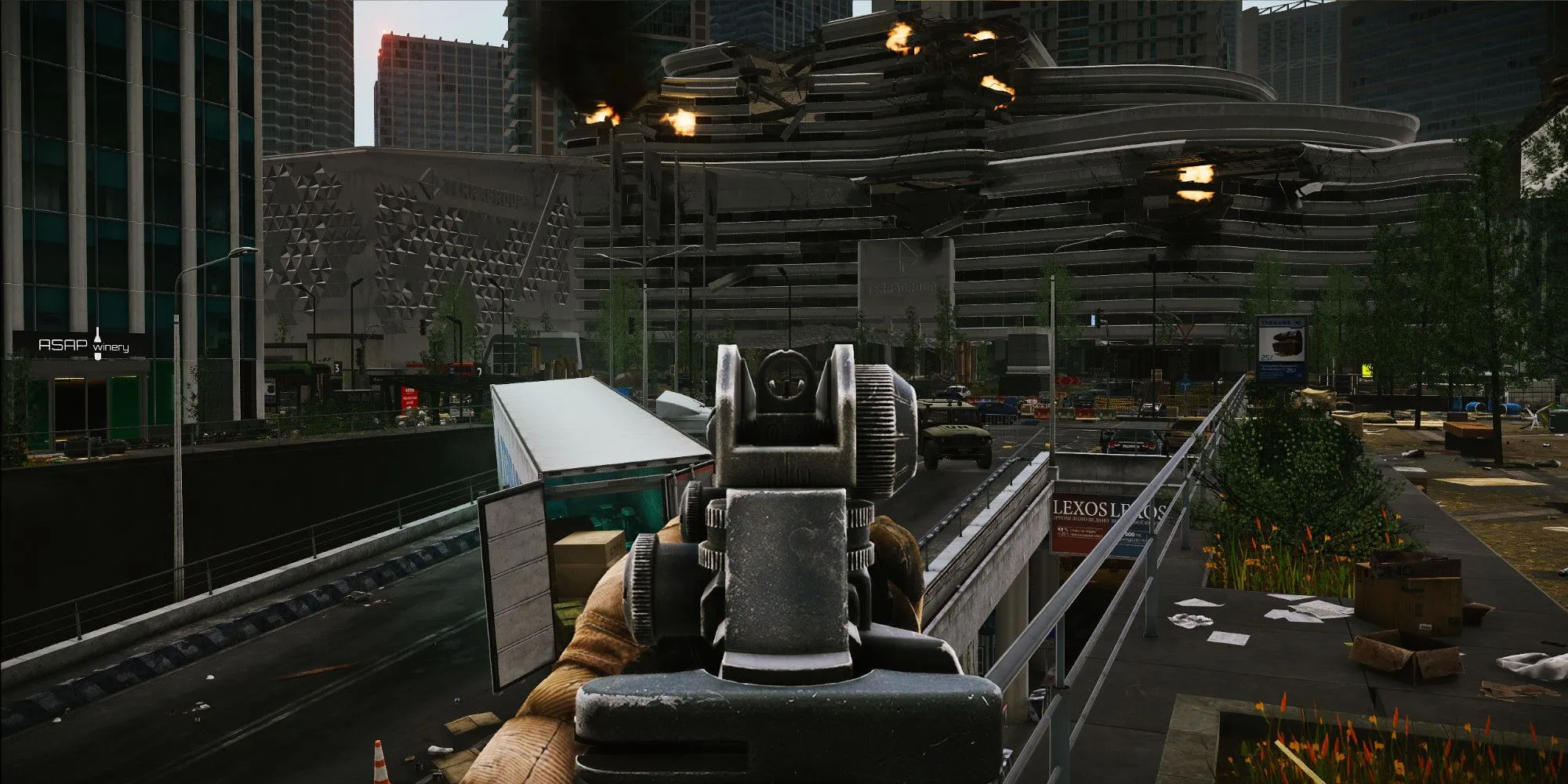 Góc nhìn thứ nhất trong Escape From Tarkov tại bản đồ Ground Zero không hiển thị HUD