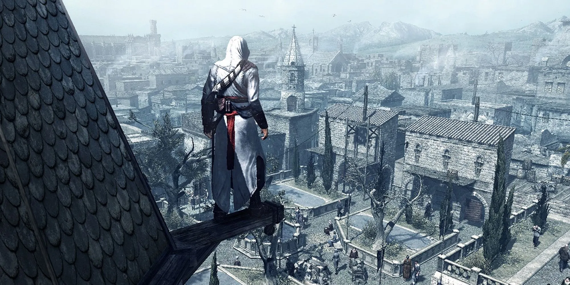 Góc nhìn từ nóc nhà trong Assassin's Creed bản gốc