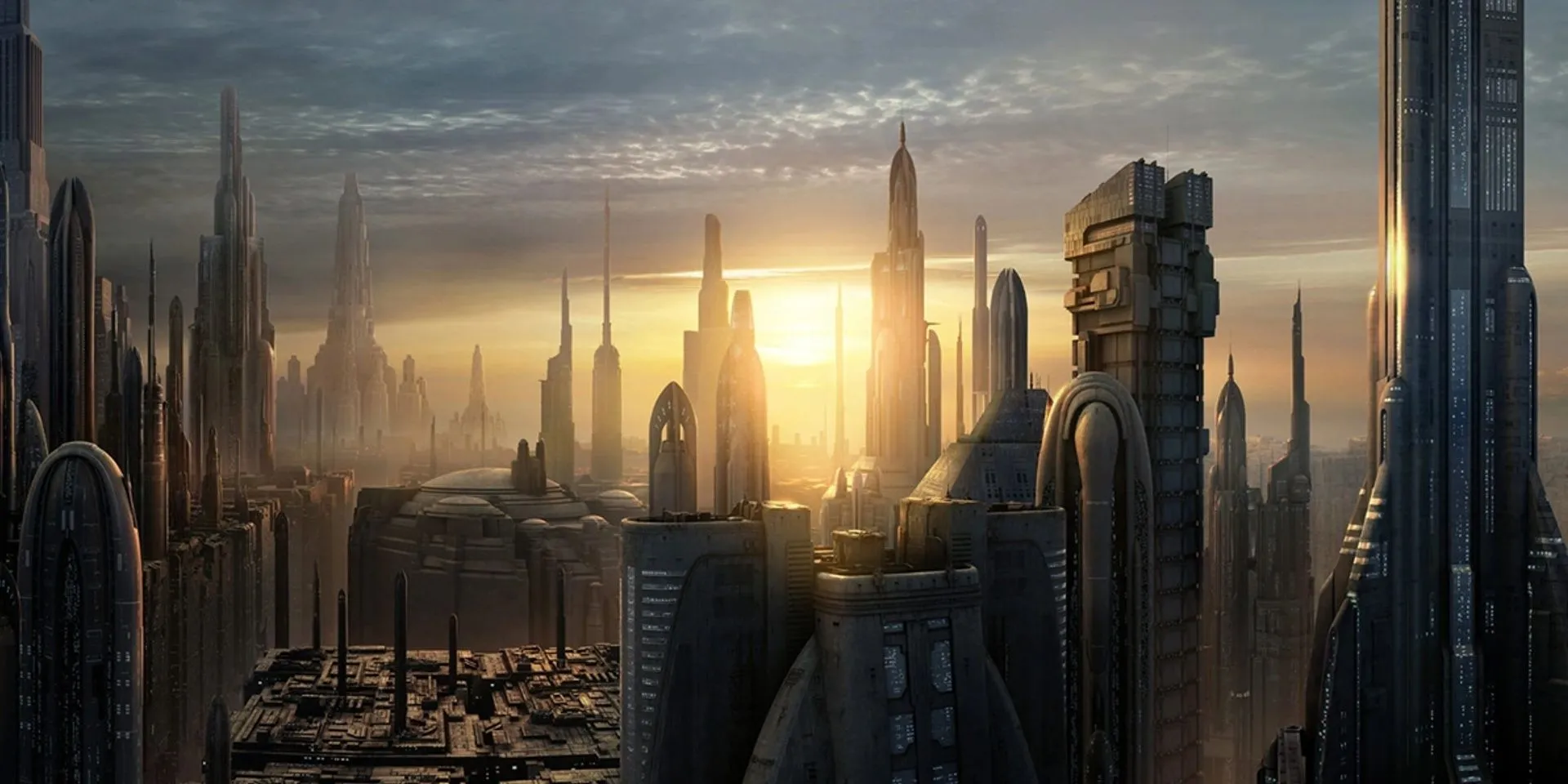 Hành tinh Coruscant, một thành phố toàn cầu trong vũ trụ Star Wars