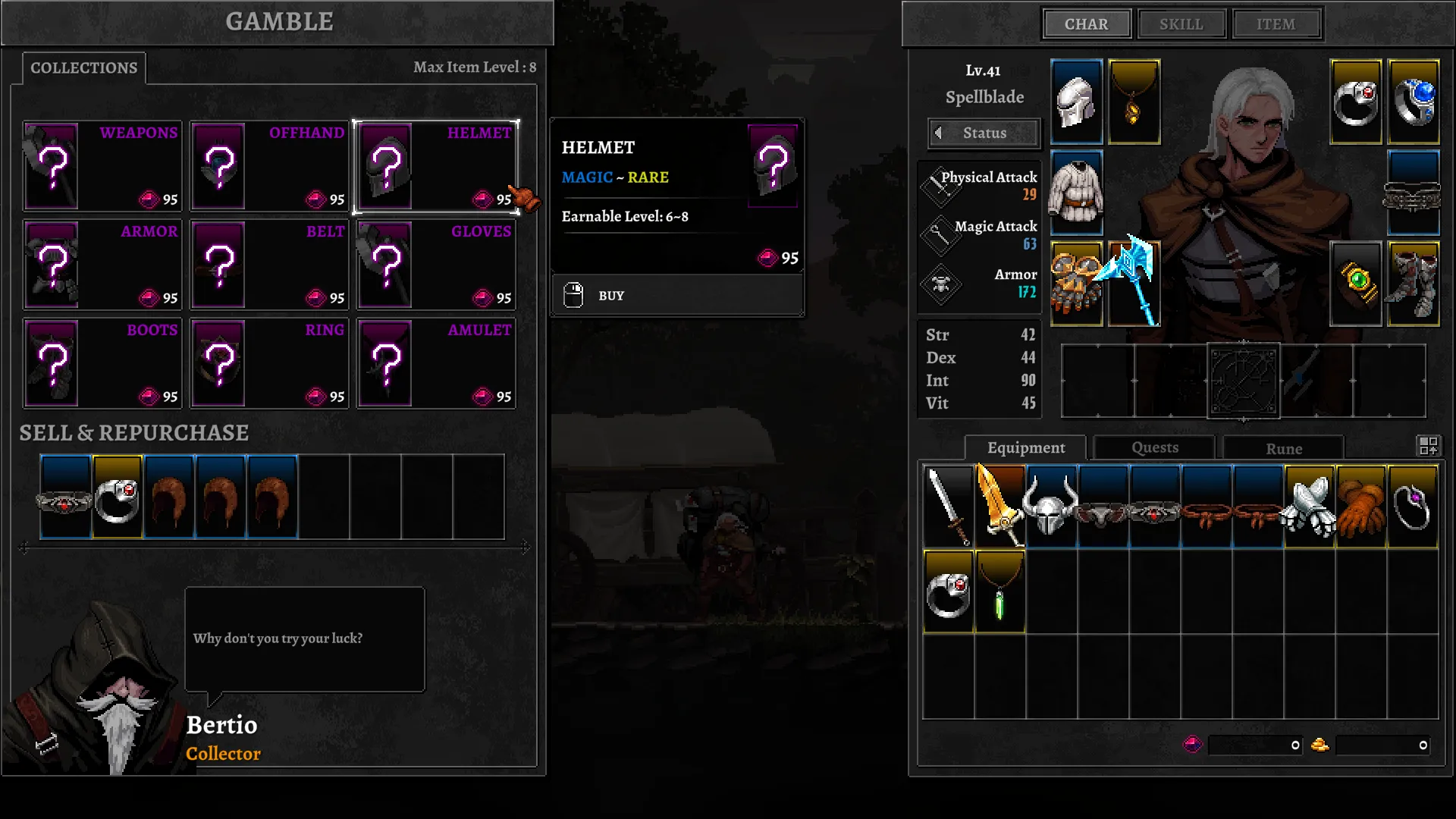 Hệ thống trang bị và chỉ số RPG sâu sắc trong game Dragon Is Dead
