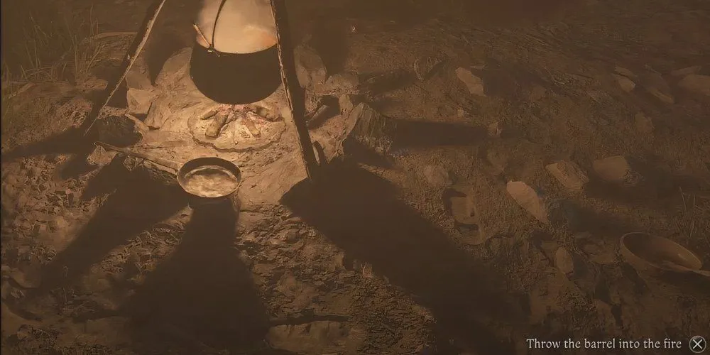 Henry ném thùng thuốc nổ vào lửa để tự sát và nhận thành tựu ẩn trong nhiệm vụ The Spark, Kingdom Come Deliverance 2