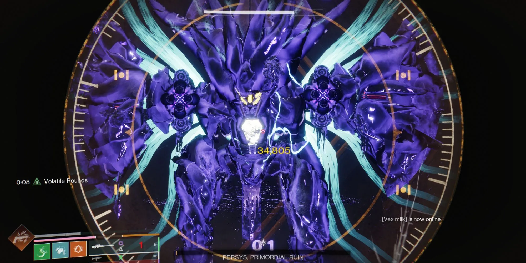 Hình ảnh boss Persys, một Wyvern, trong Destiny 2 Spire of the Watcher