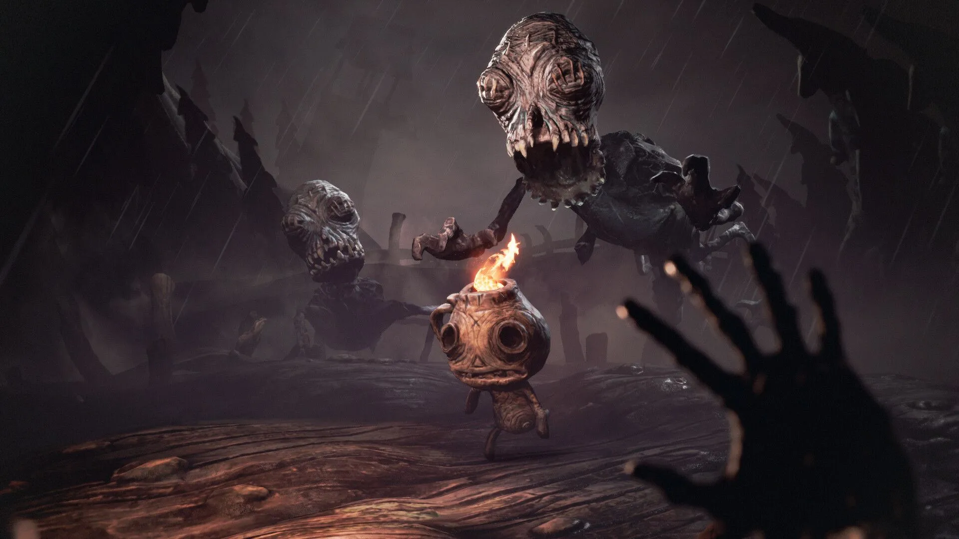 Hình ảnh đồ họa của game The Midnight Walk thể hiện bầu không khí kinh dị bí ẩn.