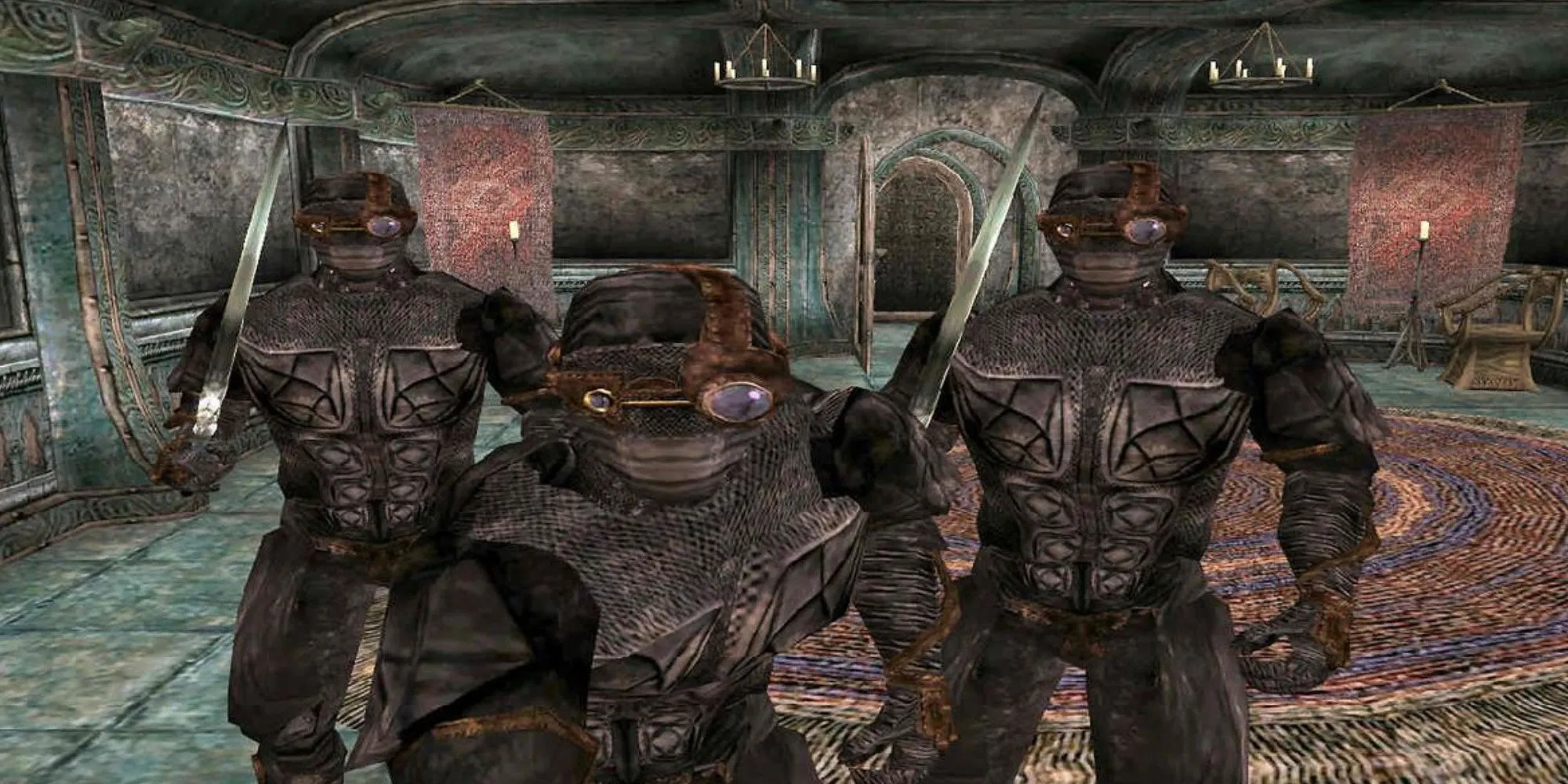 Hình ảnh hai sát thủ Dark Brotherhood trong The Elder Scrolls III Morrowind
