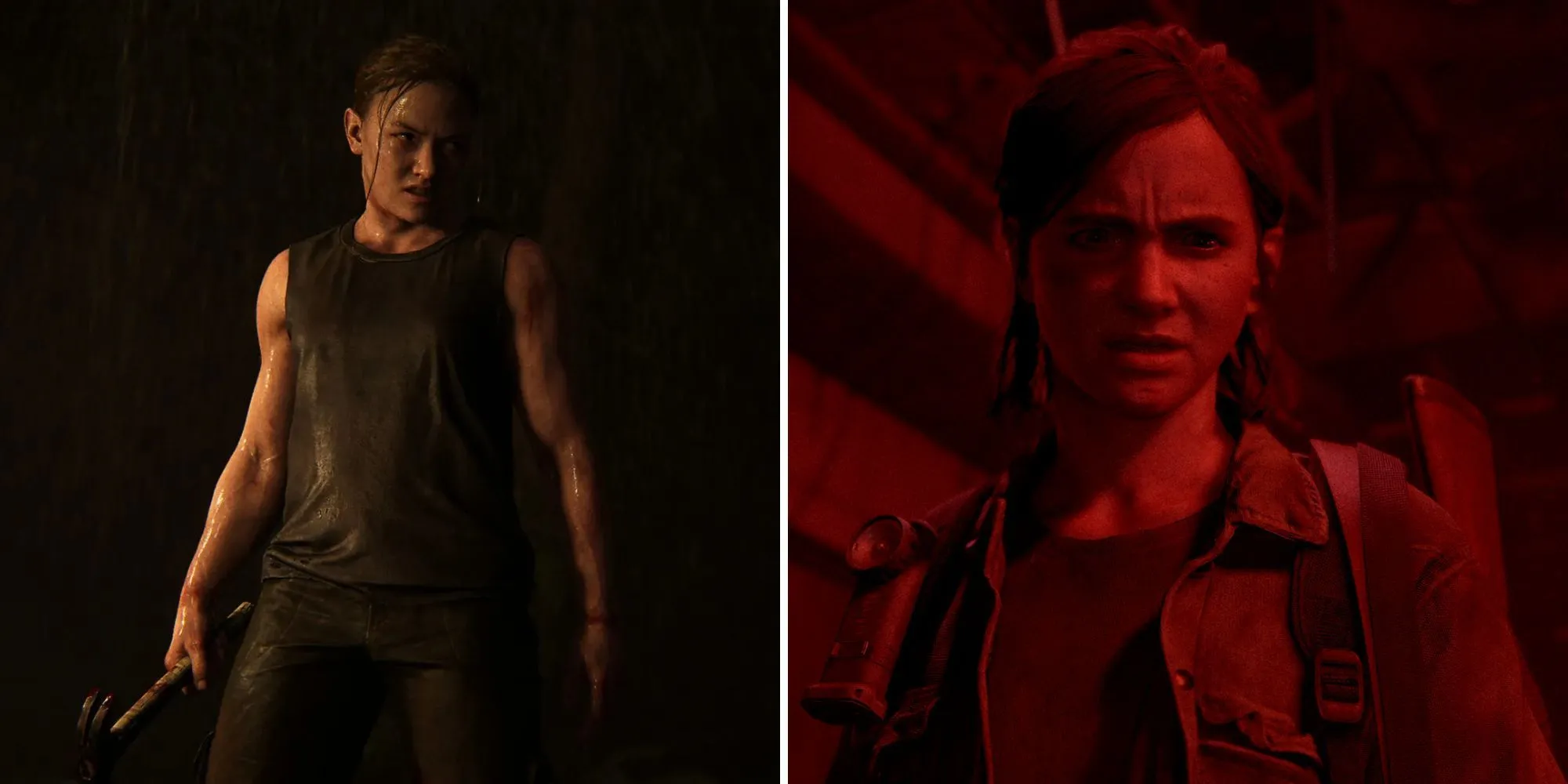 Hình ảnh minh họa Ellie và Abby từ The Last of Us Part 2, thể hiện sự đối đầu của họ