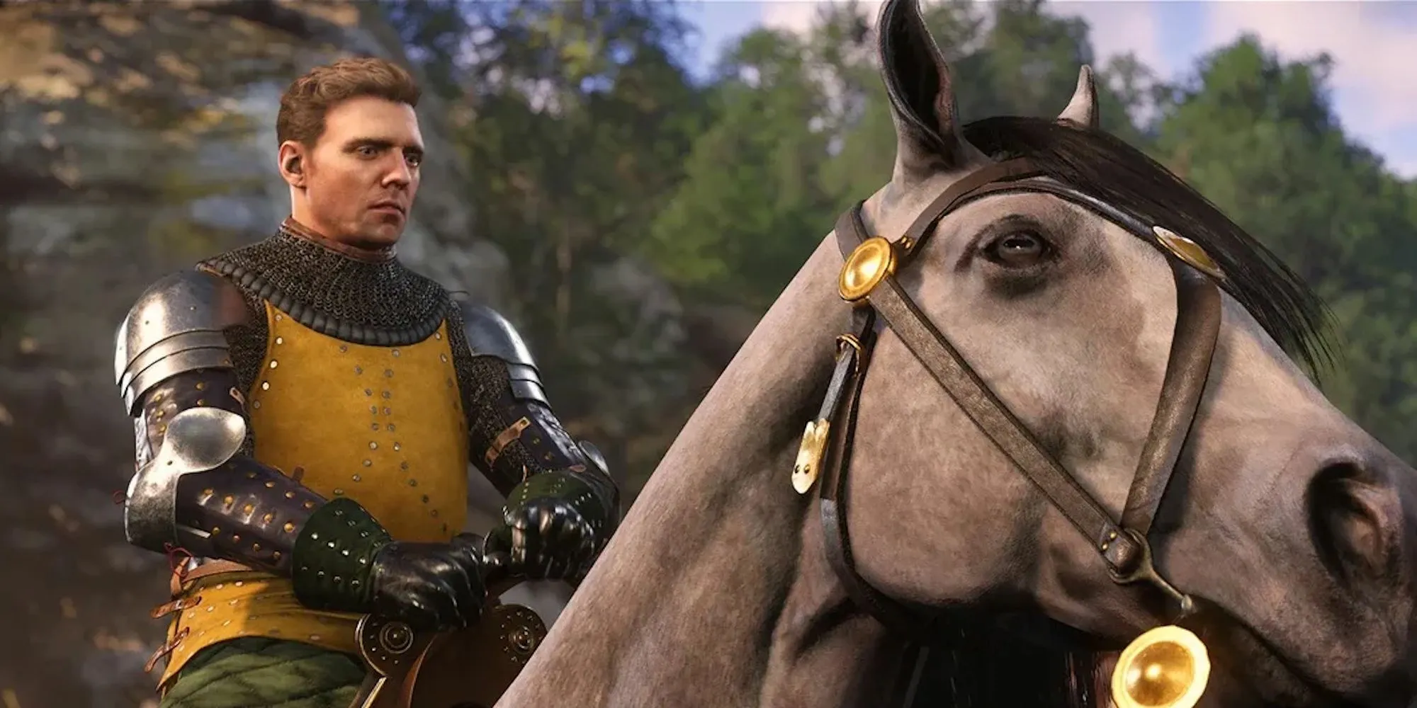 Hình ảnh nhân vật Henry trong Kingdom Come: Deliverance II với trang phục và bối cảnh thời trung cổ