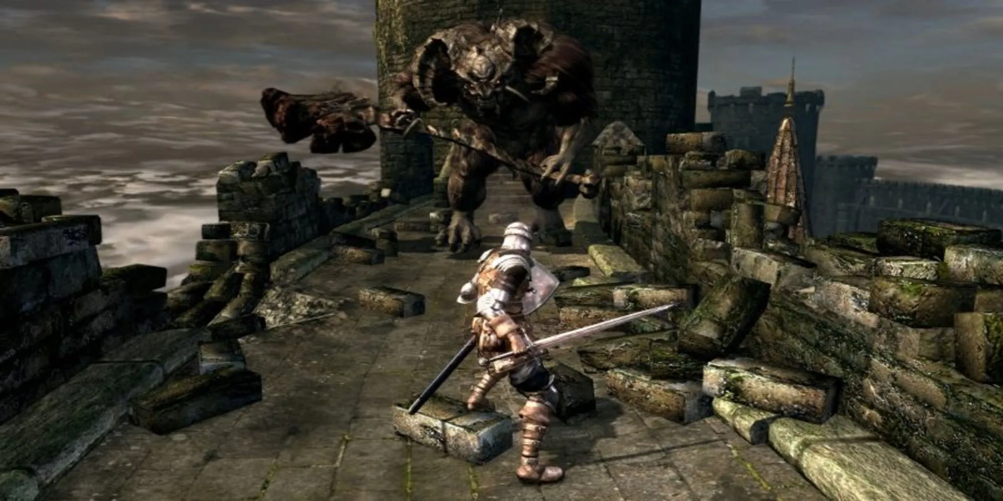 Hình ảnh Solaire of Astora và Siegmeyer of Catarina trong game Dark Souls, hai nhân vật phụ được yêu thích