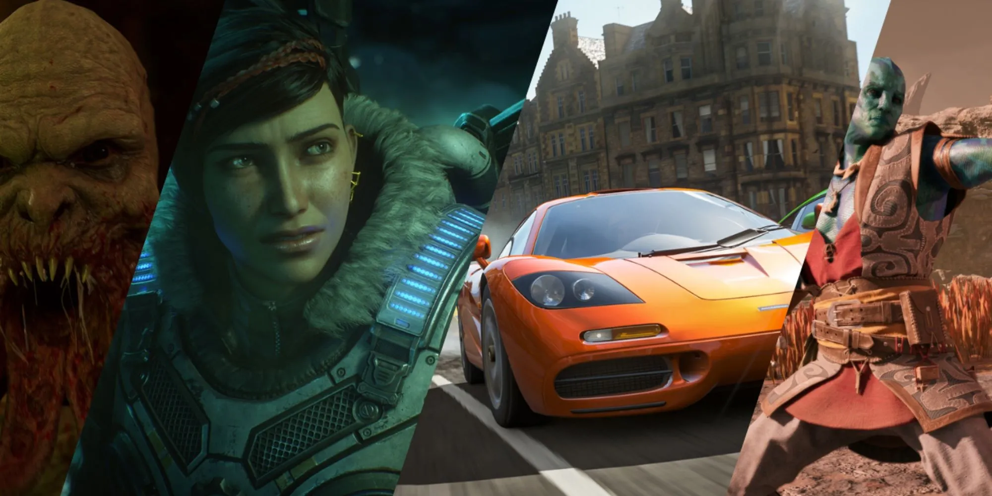 Hình ảnh tổng hợp các tựa game độc quyền Xbox nổi bật có trên Xbox Game Pass
