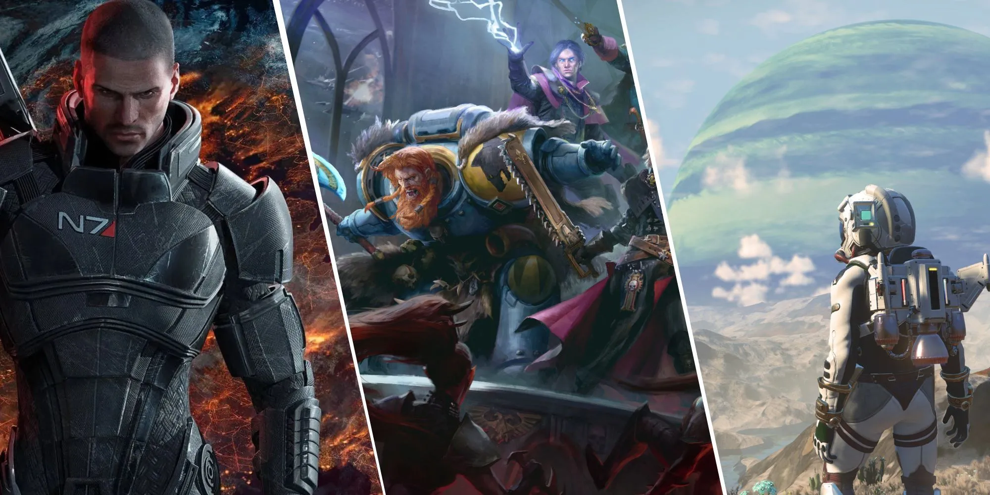 Hình ảnh tổng hợp các tựa game nhập vai và chiến đấu không gian nổi bật
