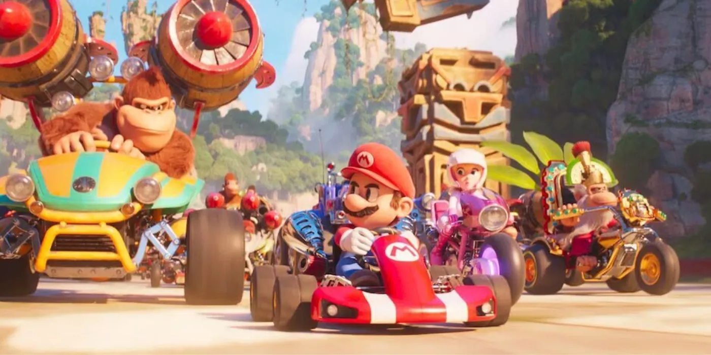 Hình ảnh từ phim Super Mario Bros, thảo luận về việc bỏ qua Mario 2