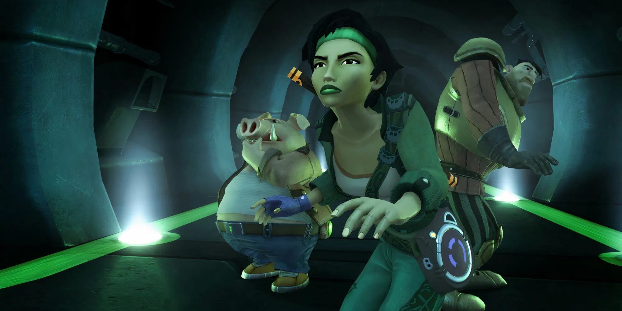 Jade và Pey'j, nhân vật chính trong game phiêu lưu hành động Beyond Good & Evil