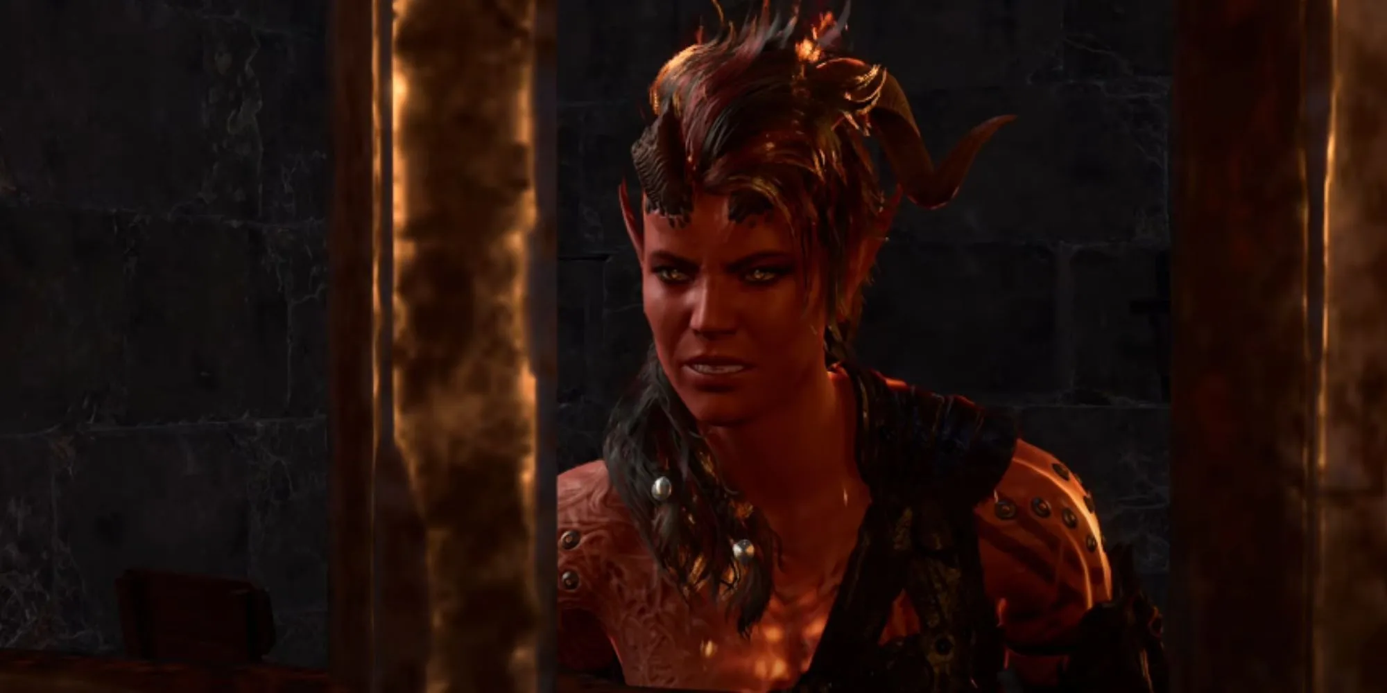 Karlach trong Baldur's Gate 3, nhân vật do Samantha Béart lồng tiếng, đối mặt với tương lai bấp bênh vì AI trong game