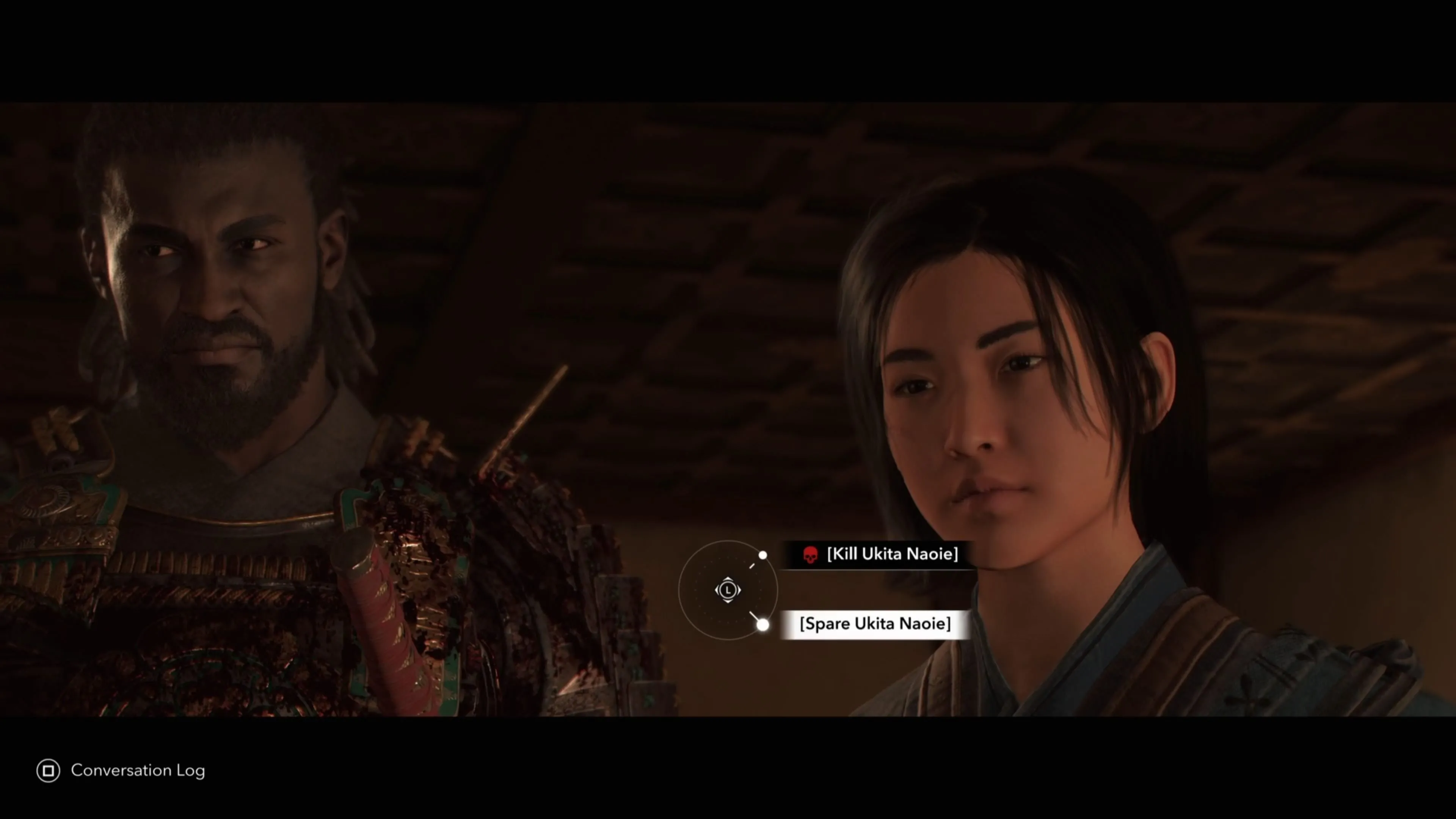 Khoảnh khắc quyết định sau khi Ukita Naoie, tức The Noble, bị đánh bại trong Assassin's Creed Shadows
