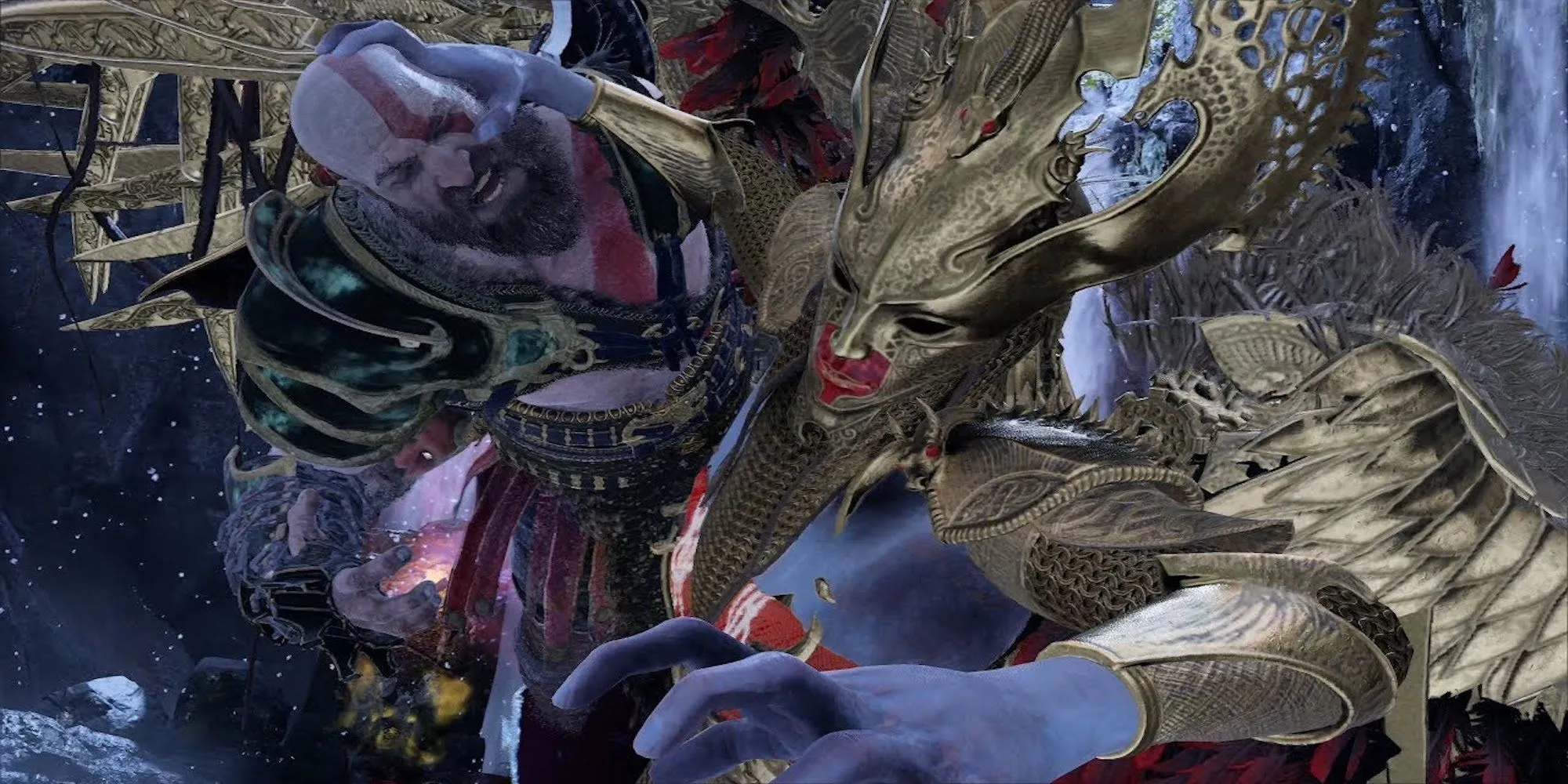 Kratos đối đầu Sigrun trong God of War với những trận boss lặp lại