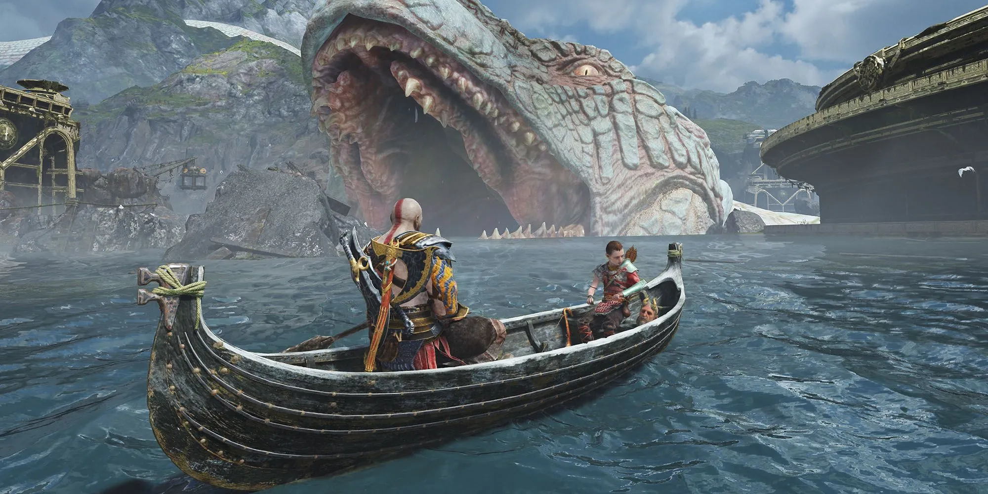 Kratos và Atreus trong God of War 2018