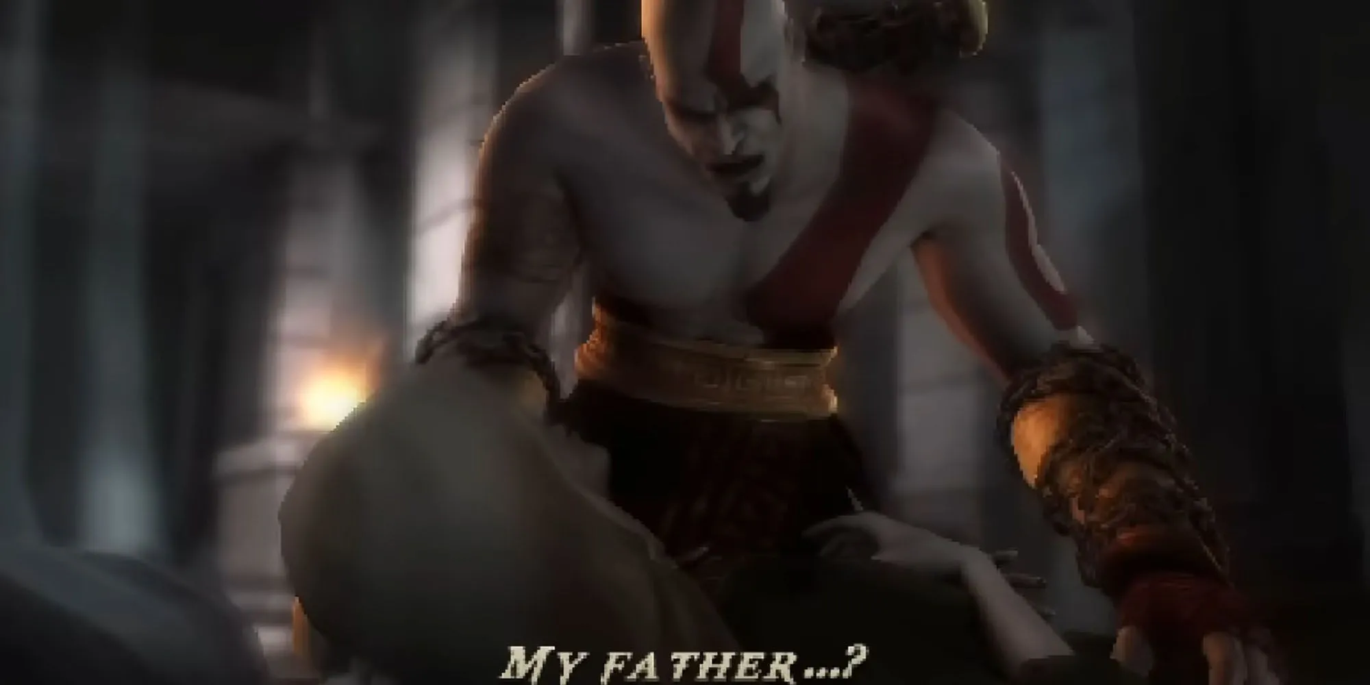 Kratos với Arms of Sparta trong God of War Ghost Of Sparta trên PSP
