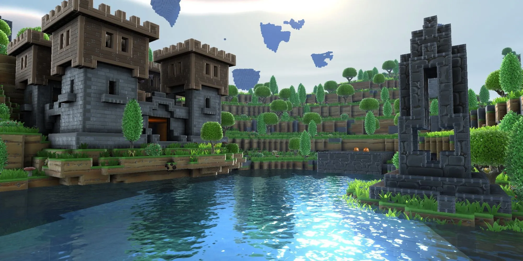 Lâu đài và cánh cổng trong Portal Knights