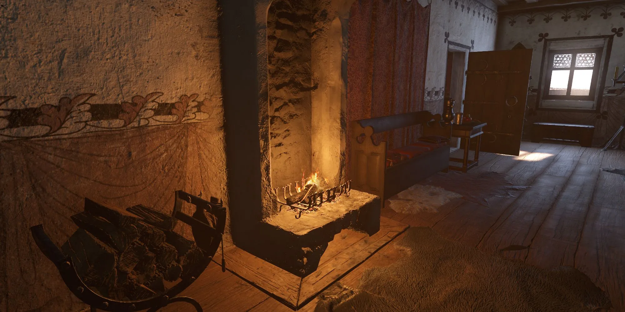 Lò sưởi thứ tư trong căn phòng dài trên lầu khu Maiden, Kingdom Come Deliverance 2