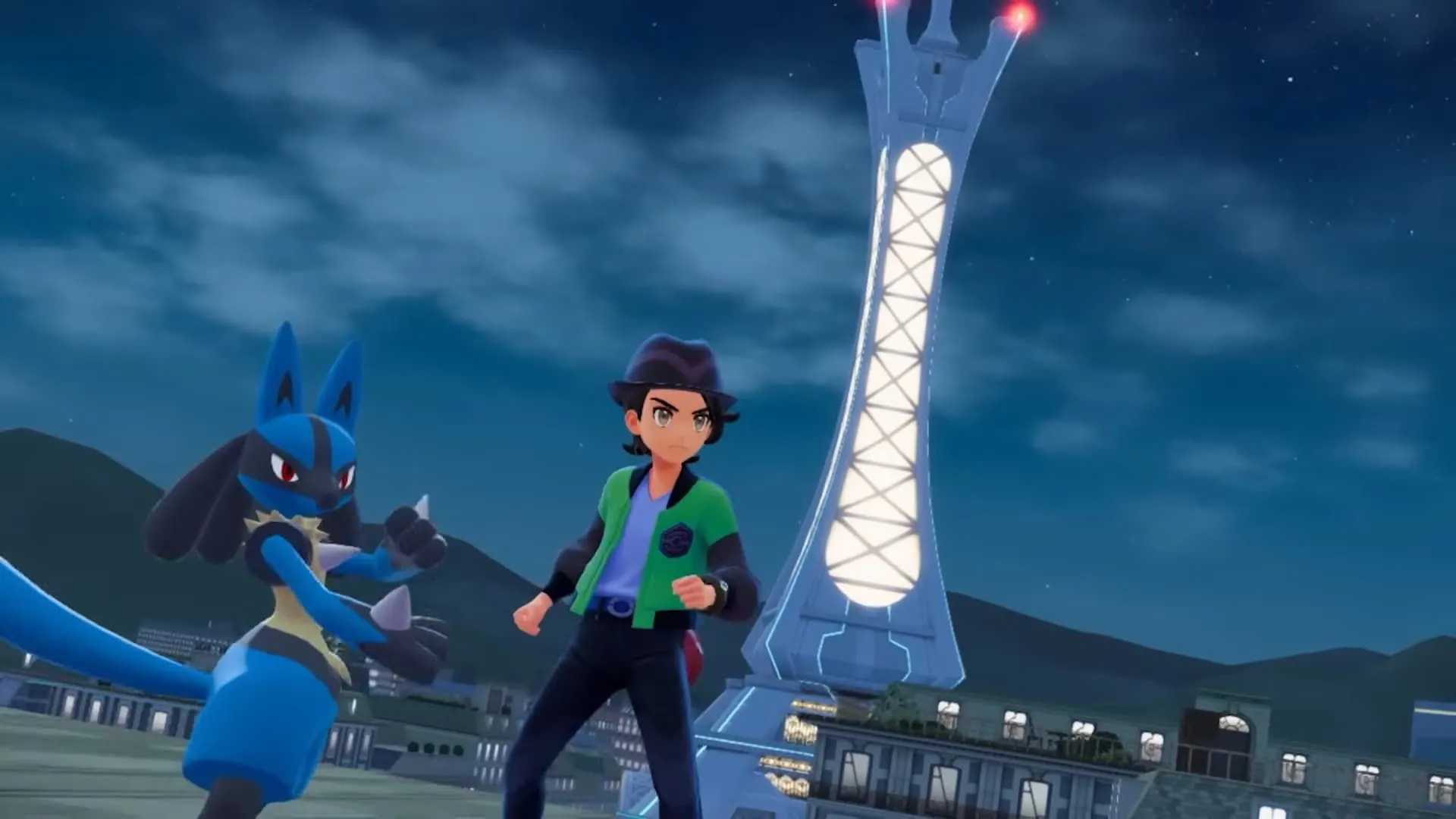 Lucario trong thành phố Lumiose của Pokemon Legends Z-A