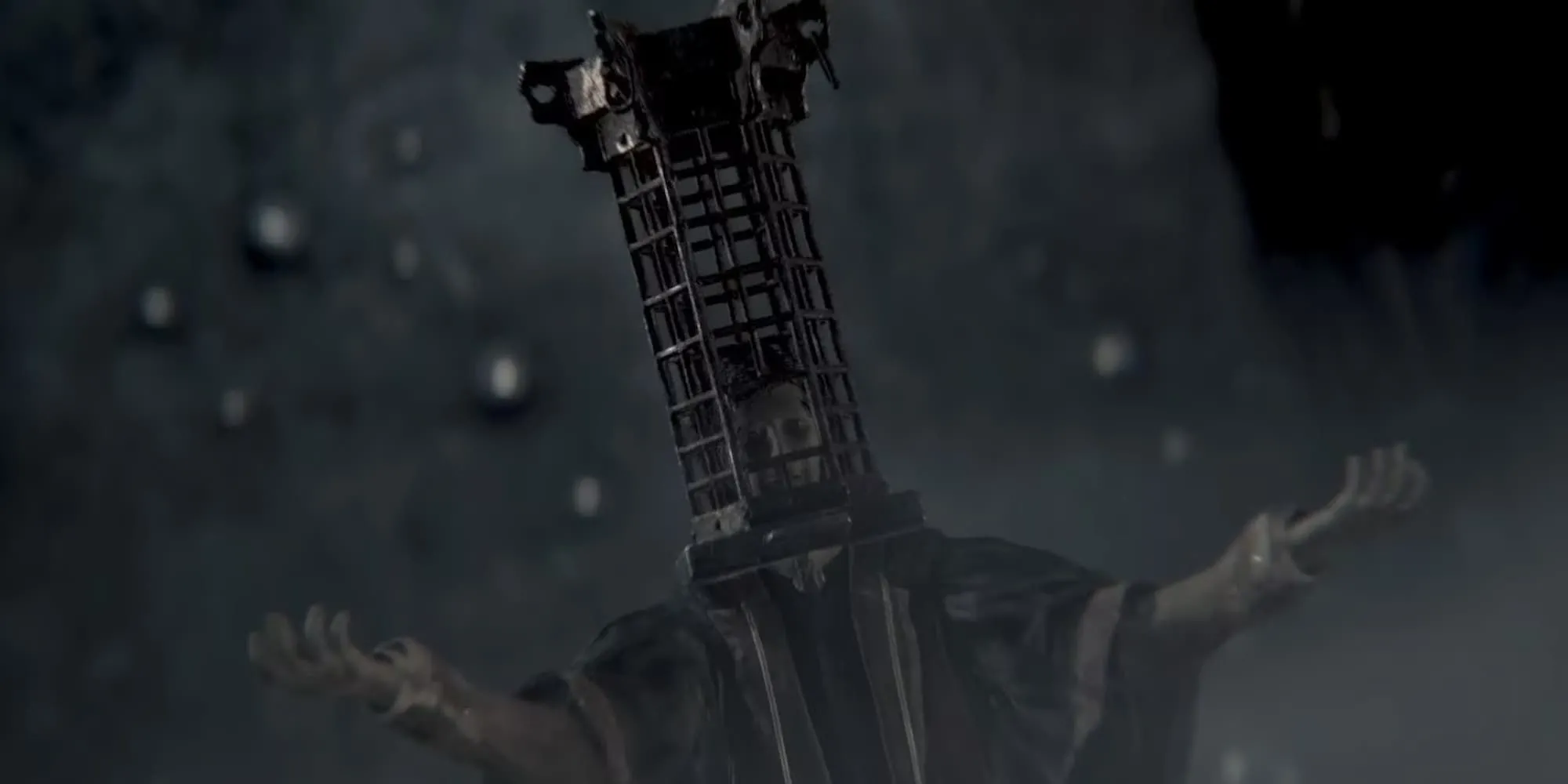 Micolash, Host of the Nightmare trong Bloodborne, kẻ dẫn dắt người chơi vào mê cung đầy thử thách.