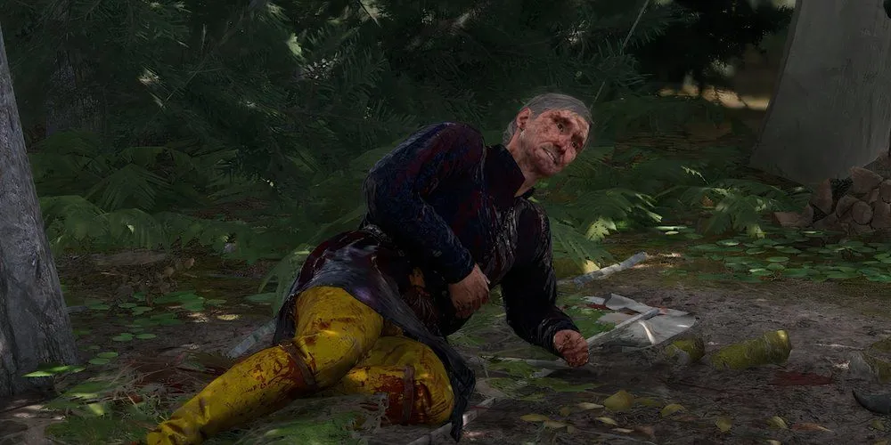 Mikush bị thương nặng được Henry tìm thấy trong nhiệm vụ Kingdom Come Deliverance 2