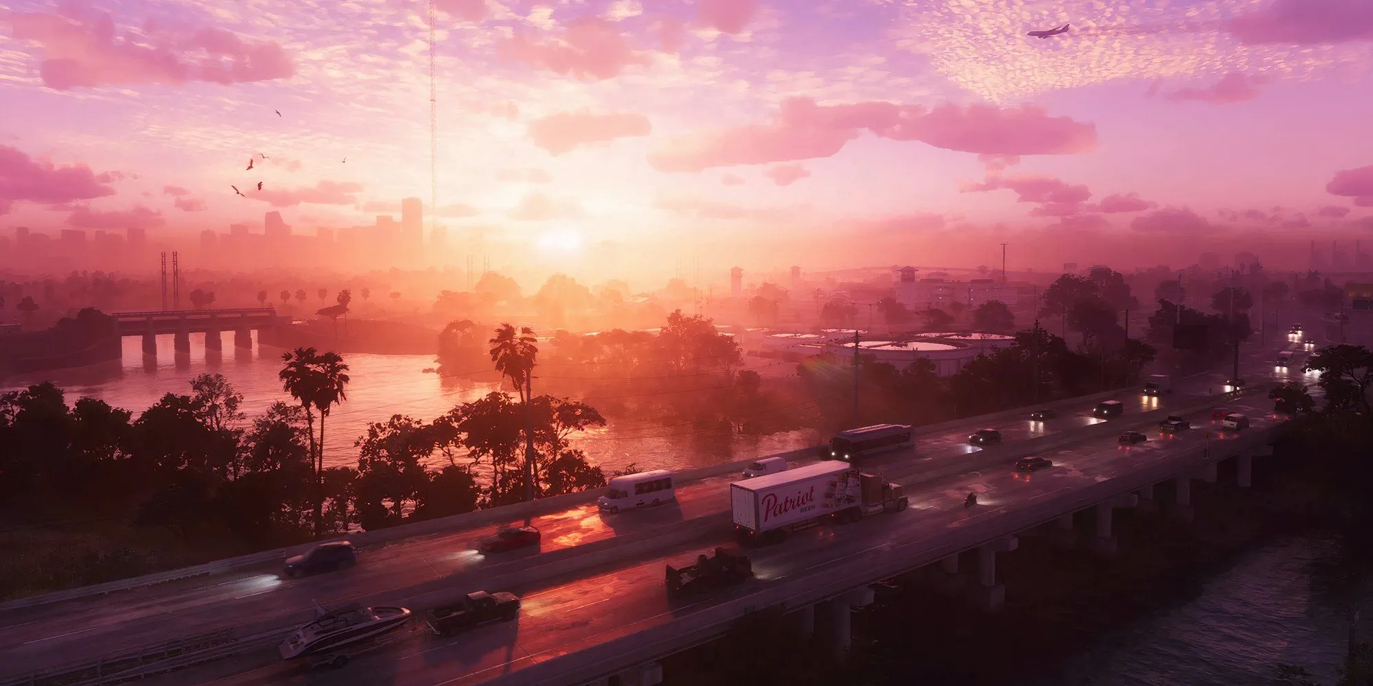 Một góc đường phố Vice City sống động trong GTA 6