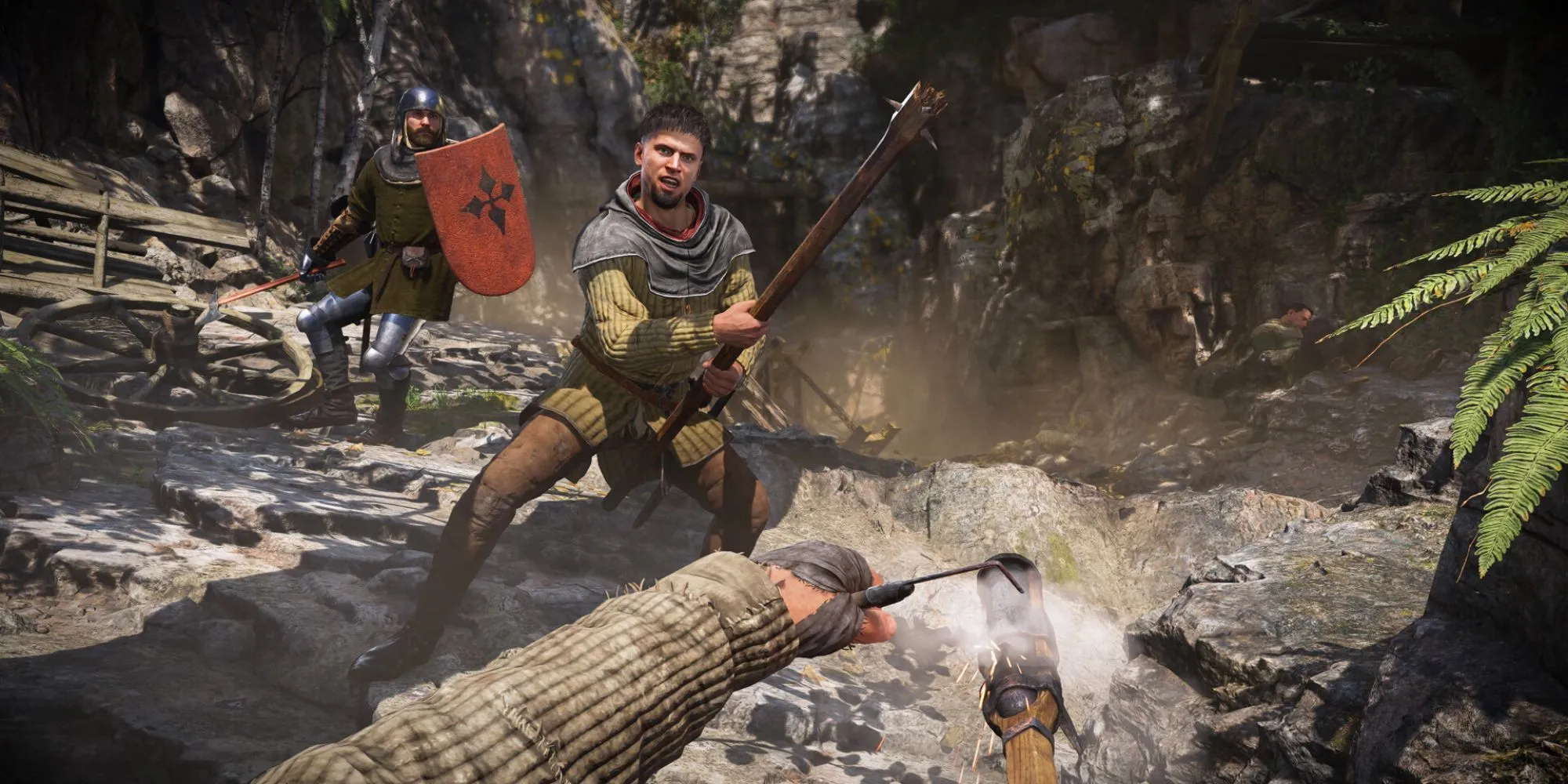 Một hiệp sĩ cưỡi ngựa trong khung cảnh hùng vĩ của Kingdom Come Deliverance II