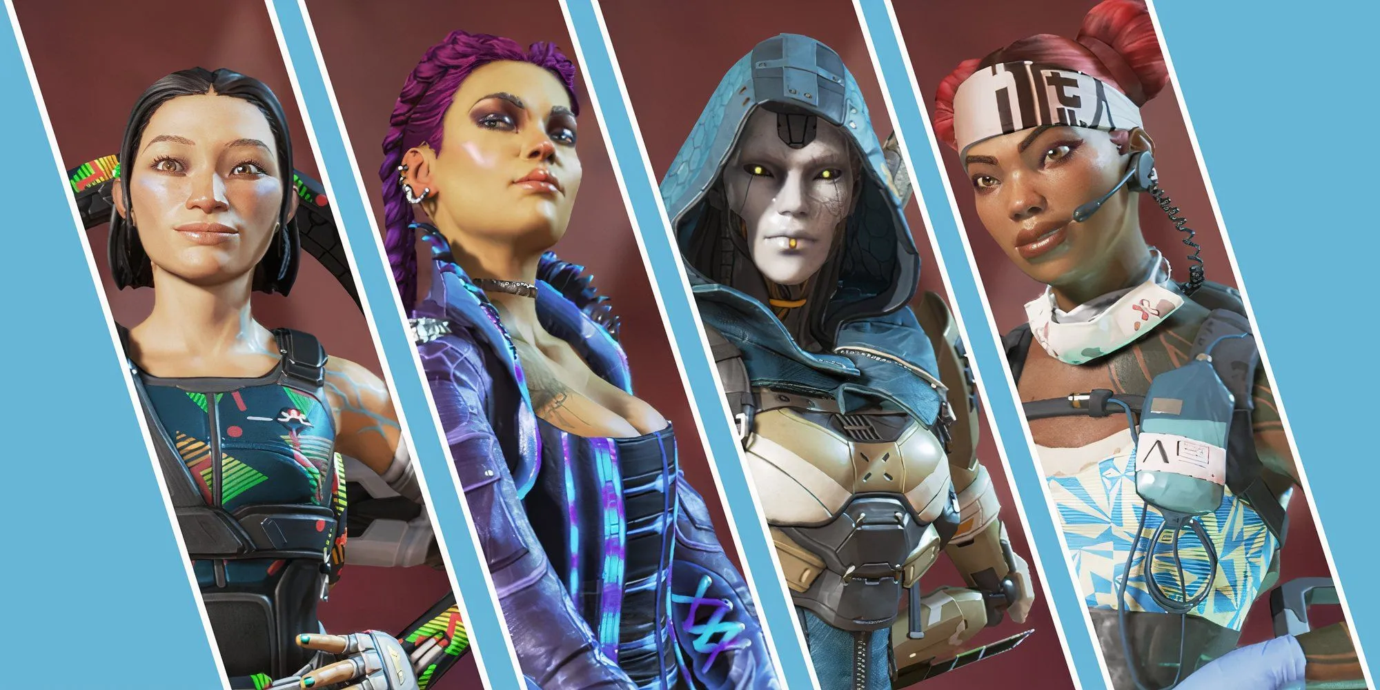Một số nhân vật (Legend) trong game Apex Legends: Conduit, Loba, Ash, Lifeline