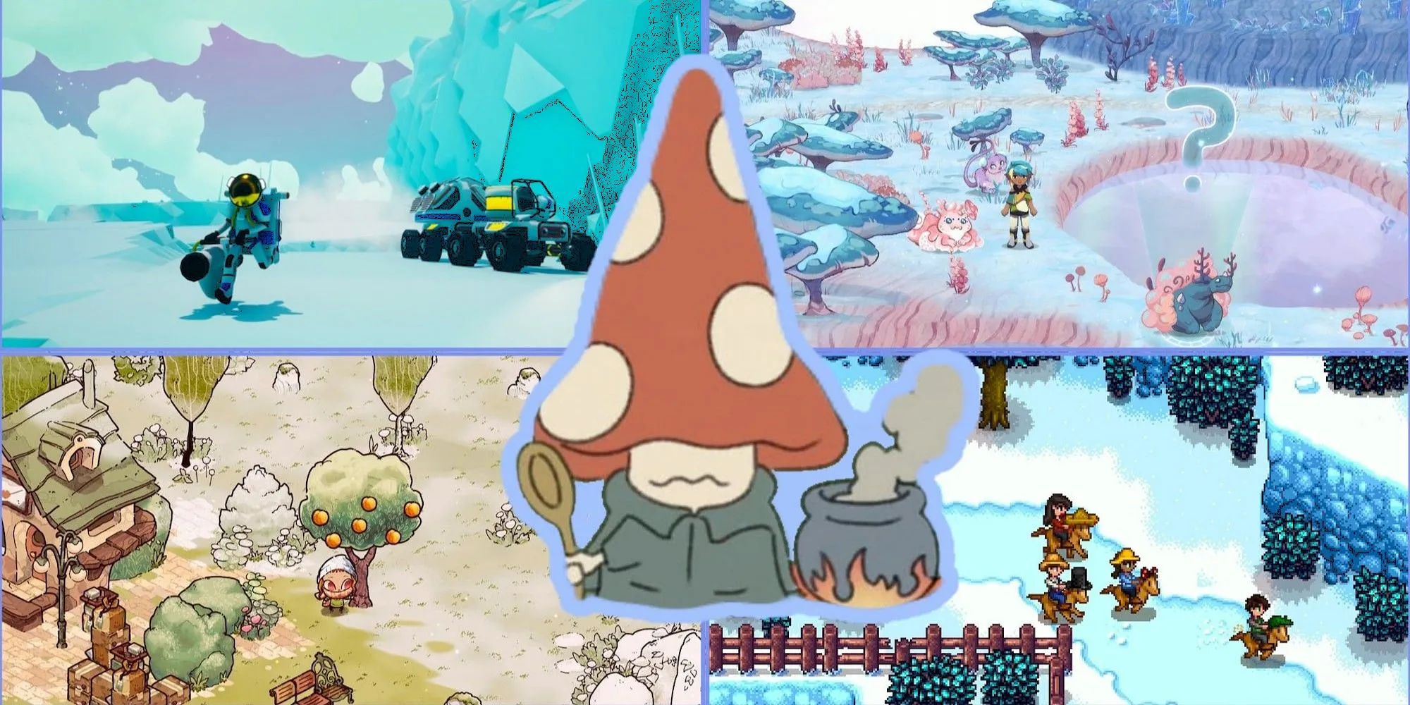 Một số tựa game cozy hay nhất với khả năng chơi lại vô tận: Astroneer, I Was a Teenage Exocolonist, Cozy Grove, Stardew Valley và DICEOMANCER