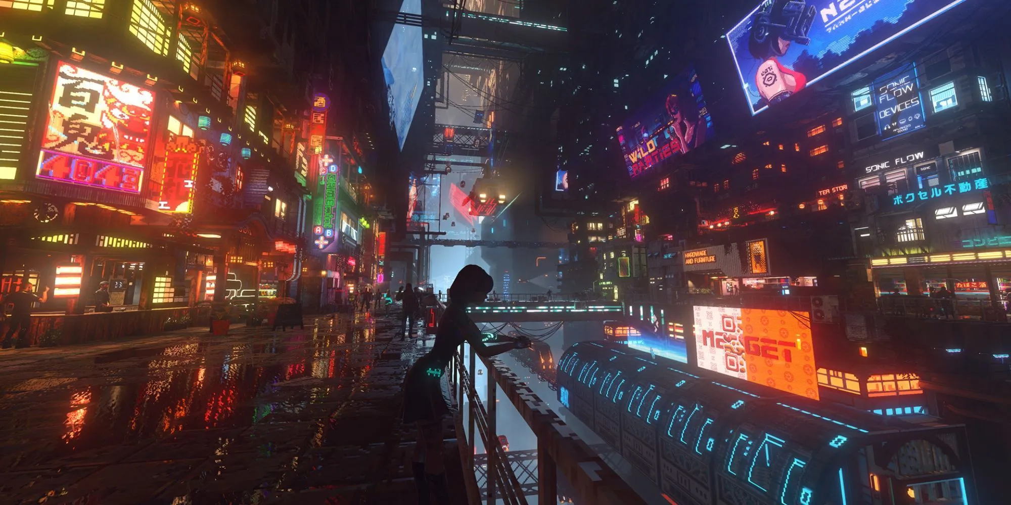 Neon Cityscape in Nivalis