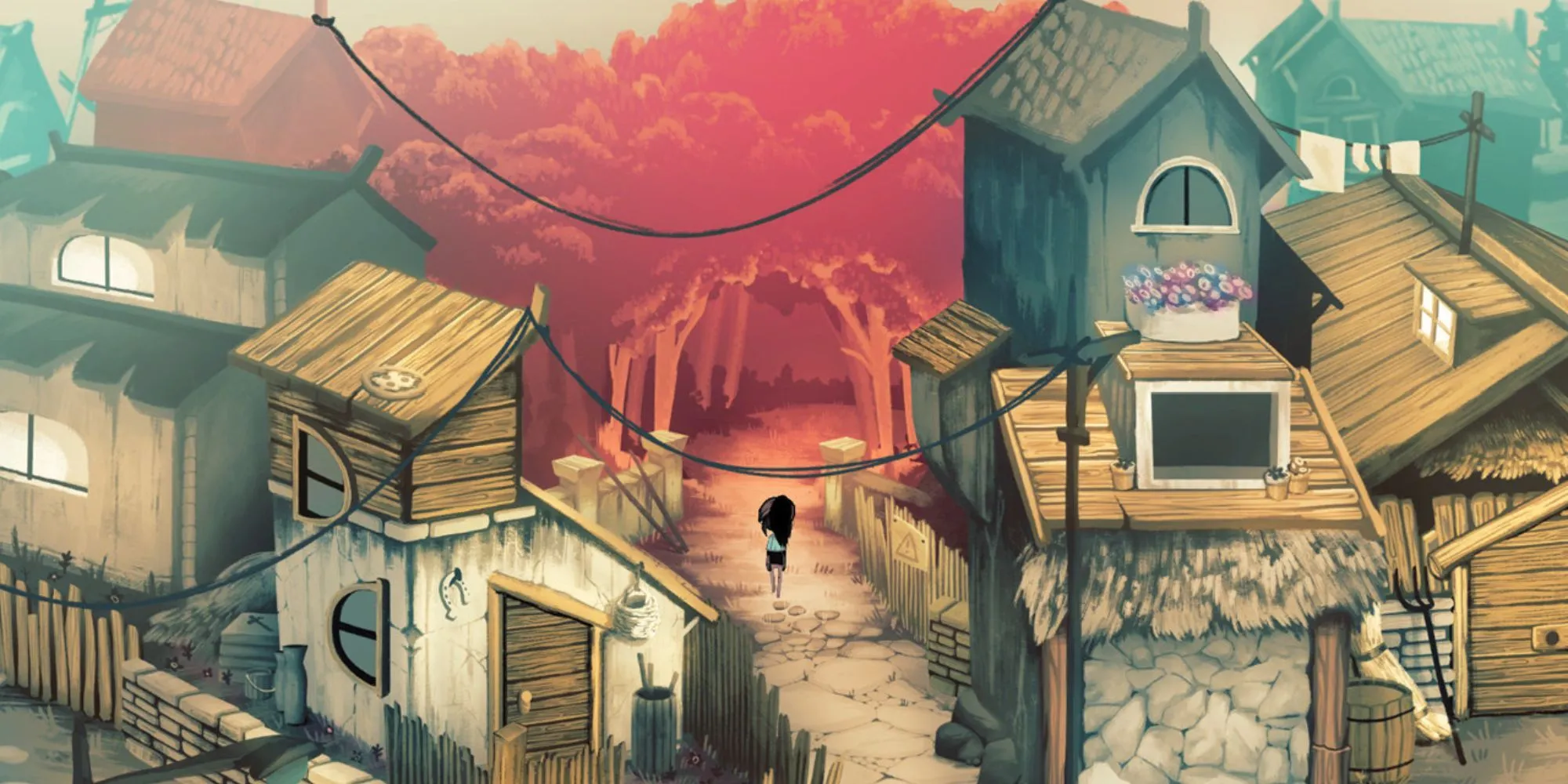 Ngôi làng kỳ lạ trong Children of Silentown với phong cách đồ họa độc đáo