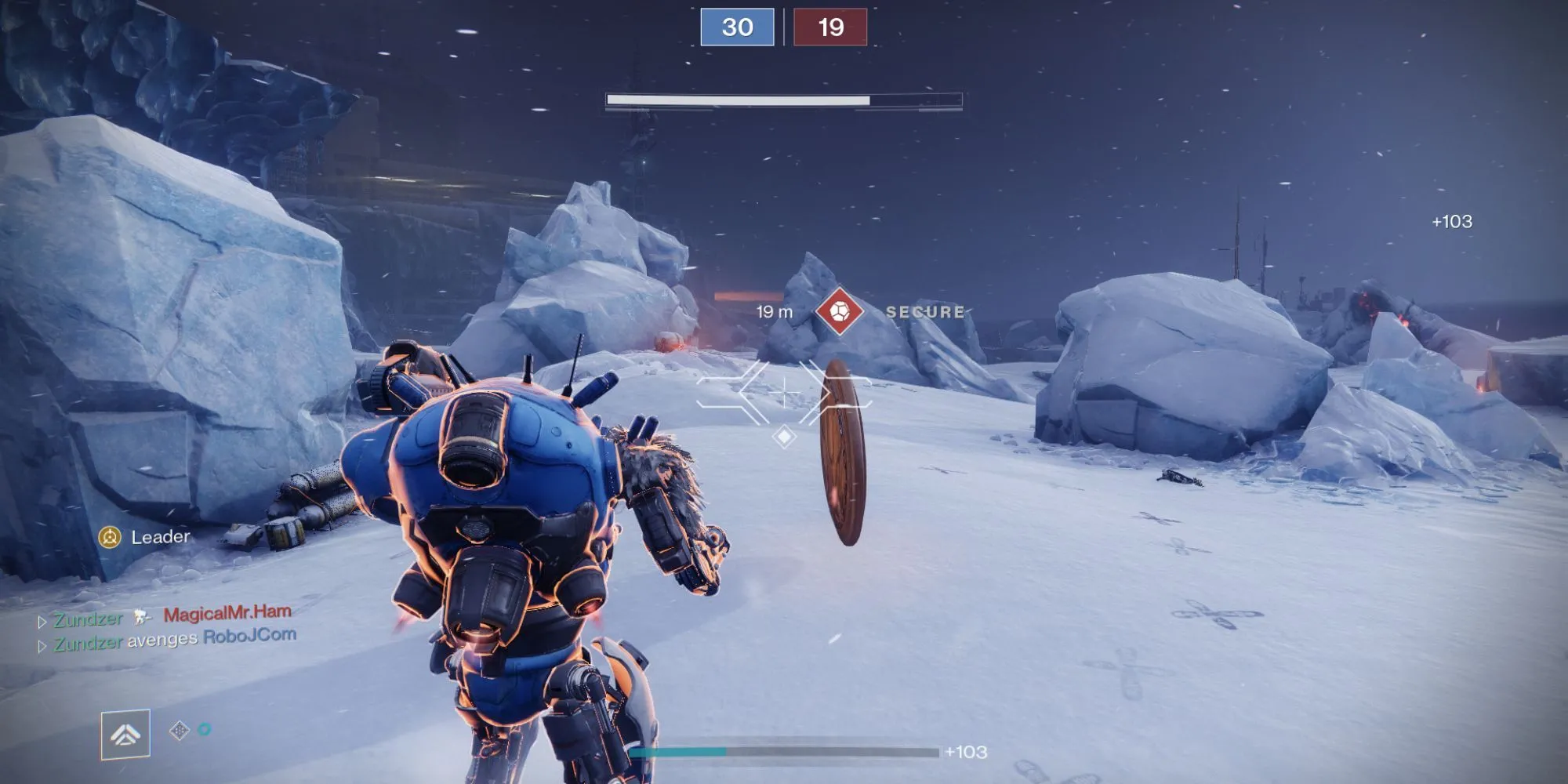 Người chơi nhặt huy chương của đối phương trong chế độ Heavy Metal của Destiny 2