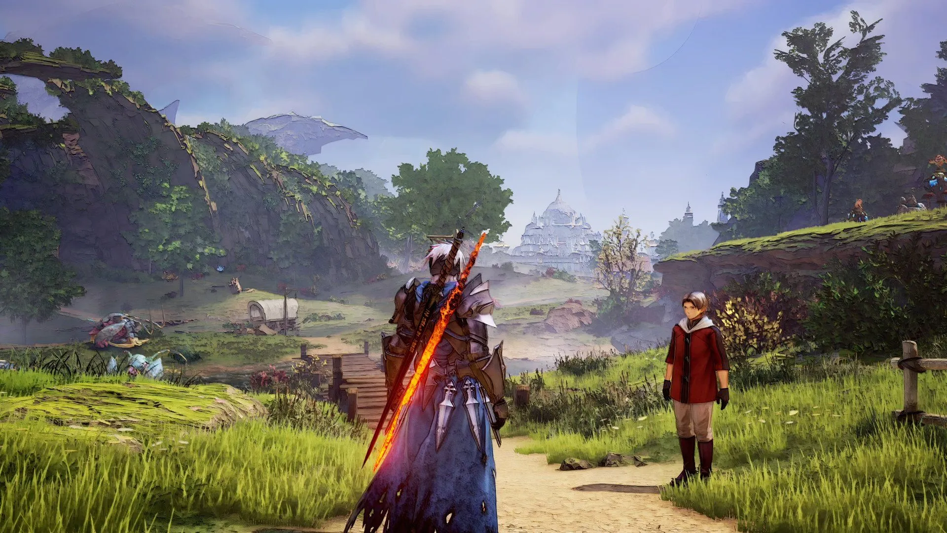 Nhân vật Alphen từ Tales of Arise khám phá thế giới mở