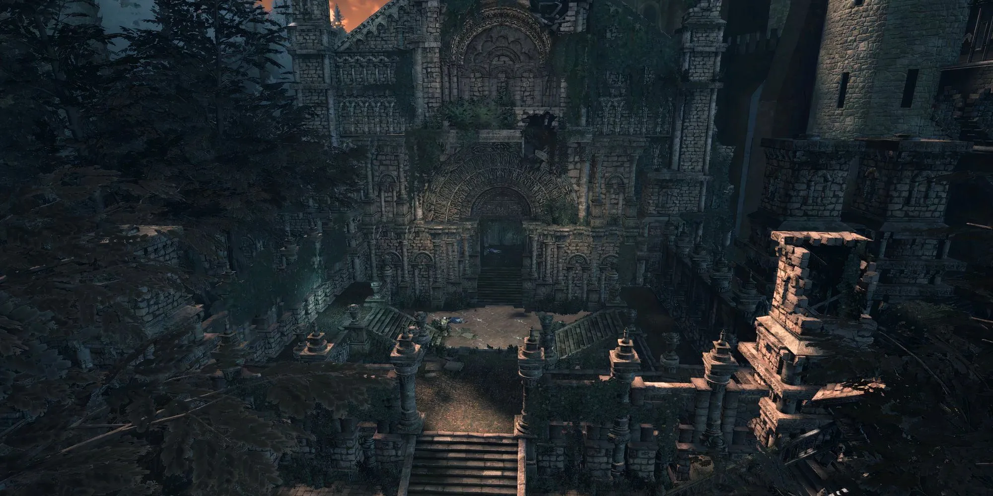 Nhân vật bị nhiễm Độc Tố (Toxic) với hiệu ứng khói độc bao quanh trong Dark Souls