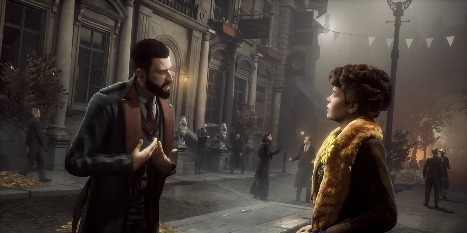 Nhân vật chính của Vampyr, Bác sĩ Jonathan Reid, đứng trong một con hẻm tối tăm của London