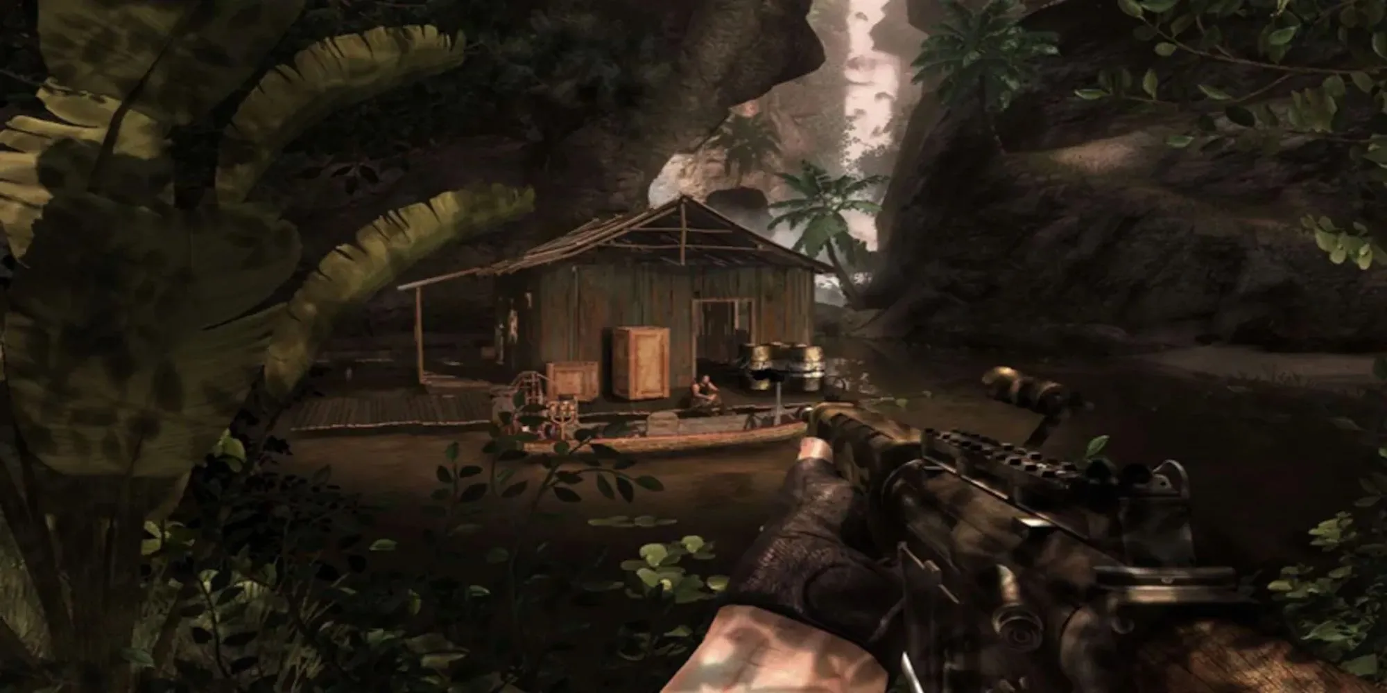 Nhân vật chính mắc bệnh sốt rét trong tựa game thế giới mở Far Cry 2 trên PS3