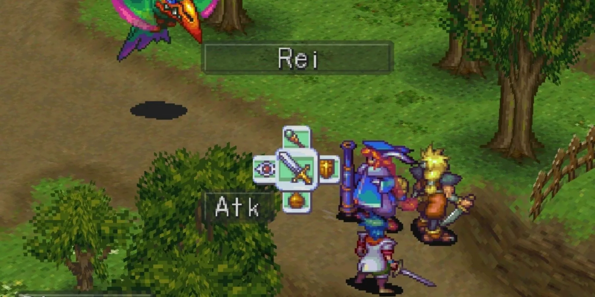Nhân vật chính Ryu biến hình rồng trong Breath of Fire III trên PS1