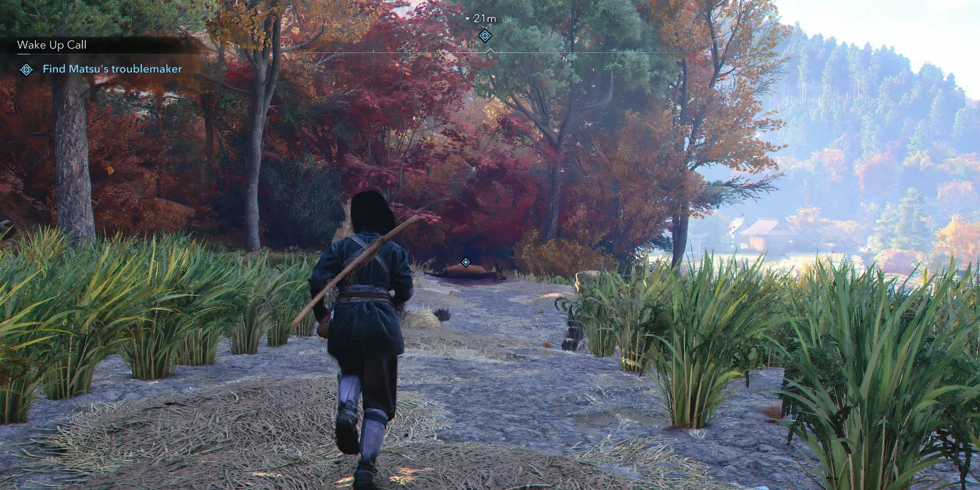 Nhân vật chính Yasuke trong Assassin's Creed Shadows đang đối mặt kẻ địch trong một nhiệm vụ