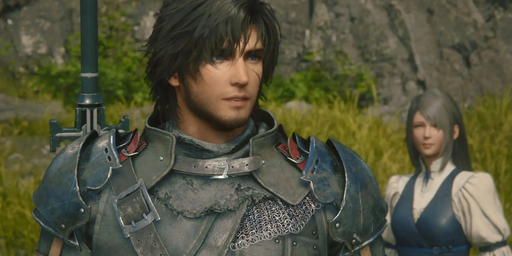 Nhân vật Clive và Jill trong game Final Fantasy 16