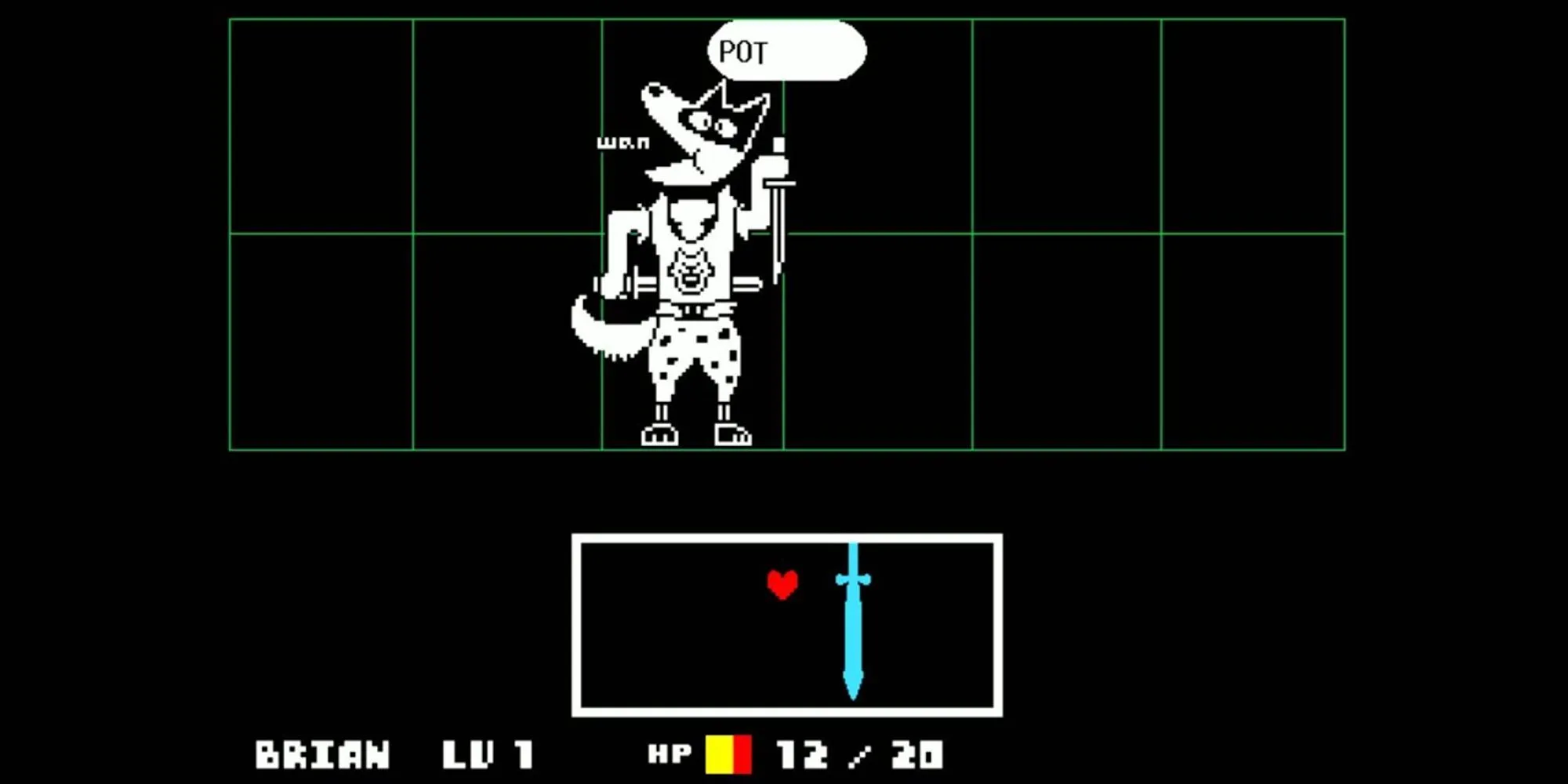 Nhân vật Doggo độc đáo trong game nhập vai Undertale trên Xbox Game Pass