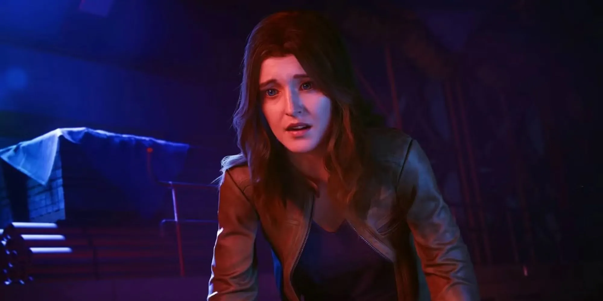 Nhân vật MJ Watson trong Marvel's Spider-Man 2 đang thực hiện nhiệm vụ lén lút