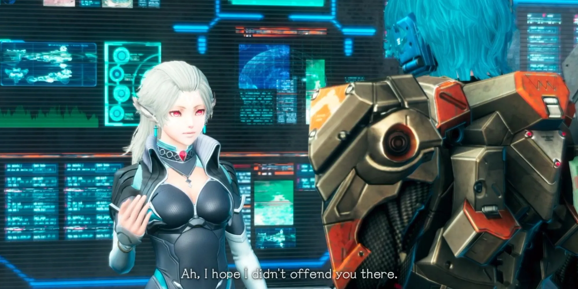 Nhân vật Neilnail trong Xenoblade Chronicles X, một nhà khảo cổ học với thiết kế chi tiết.