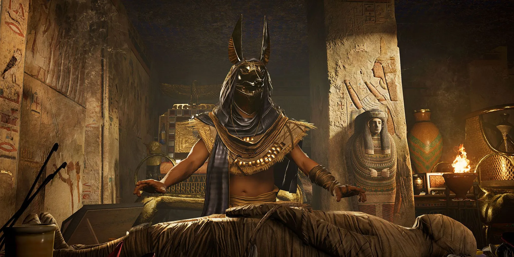 Nhân vật thần Anubis trong Assassin's Creed Origins