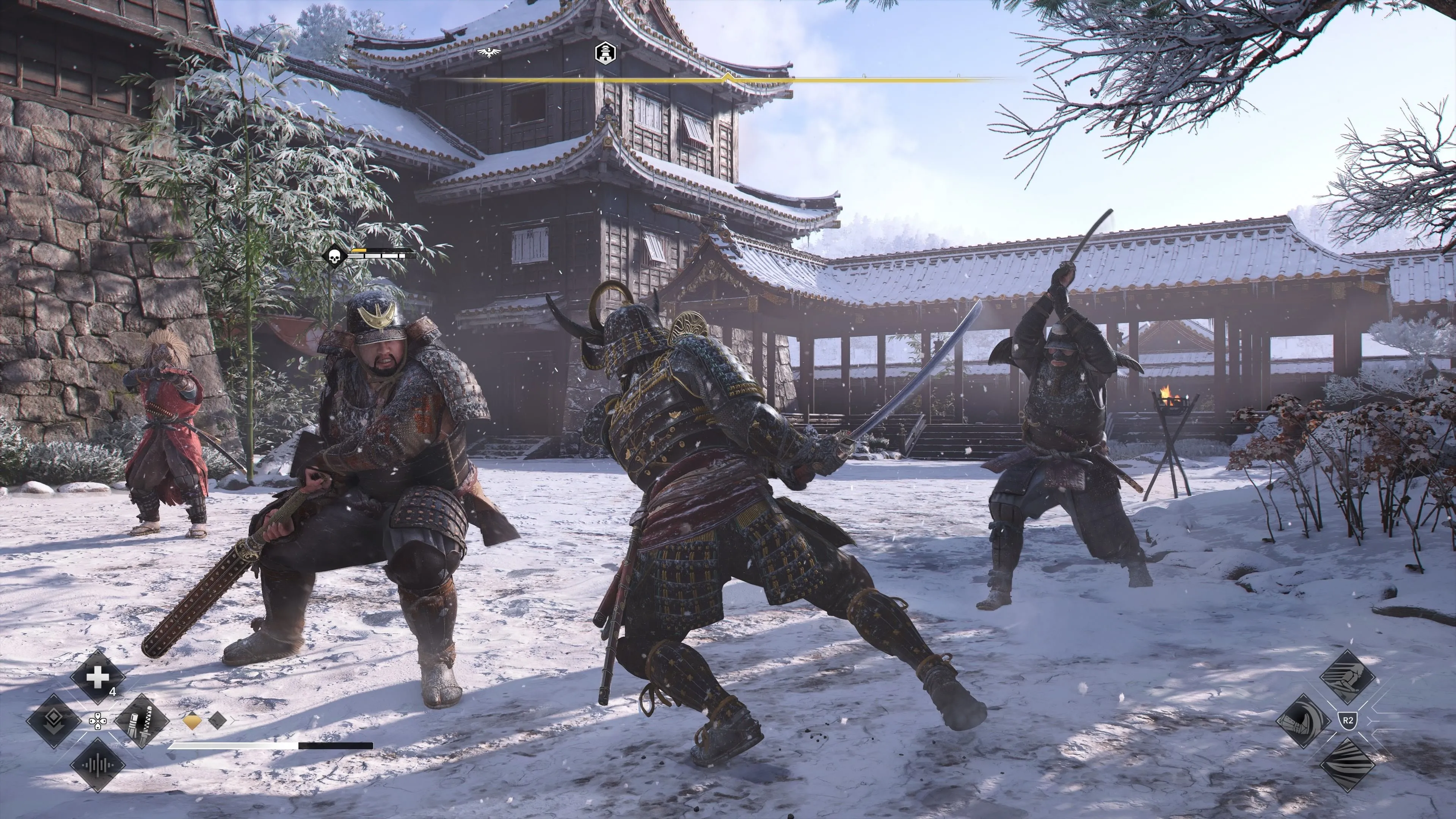 Nhân vật Yasuke trong game Assassin's Creed Shadows với bối cảnh Nhật Bản
