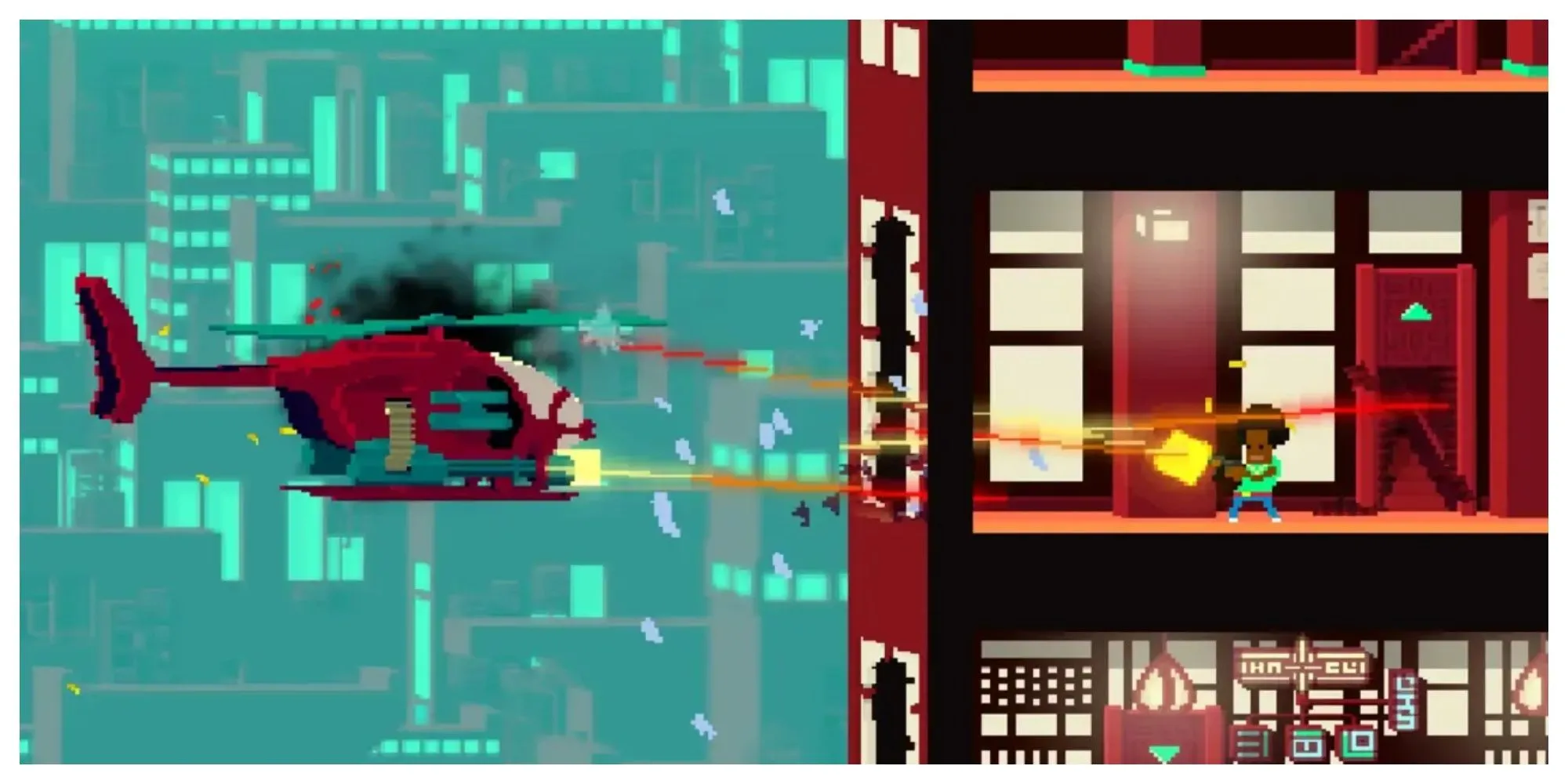 Not a Hero - tựa game hành động pixel máu lửa từ Roll7