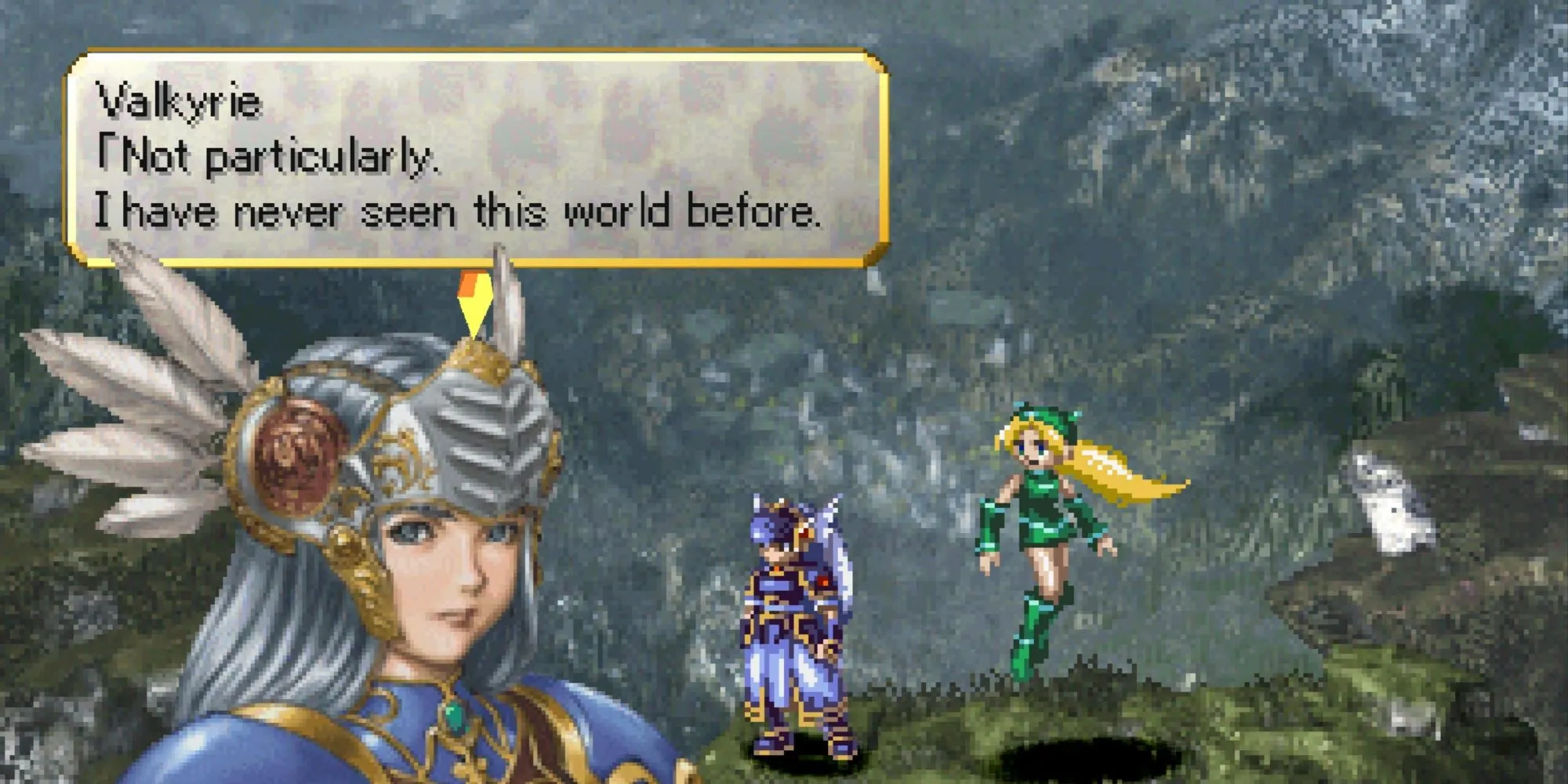 Nữ thần Valkyrie Lenneth trong Valkyrie Profile trên PS1