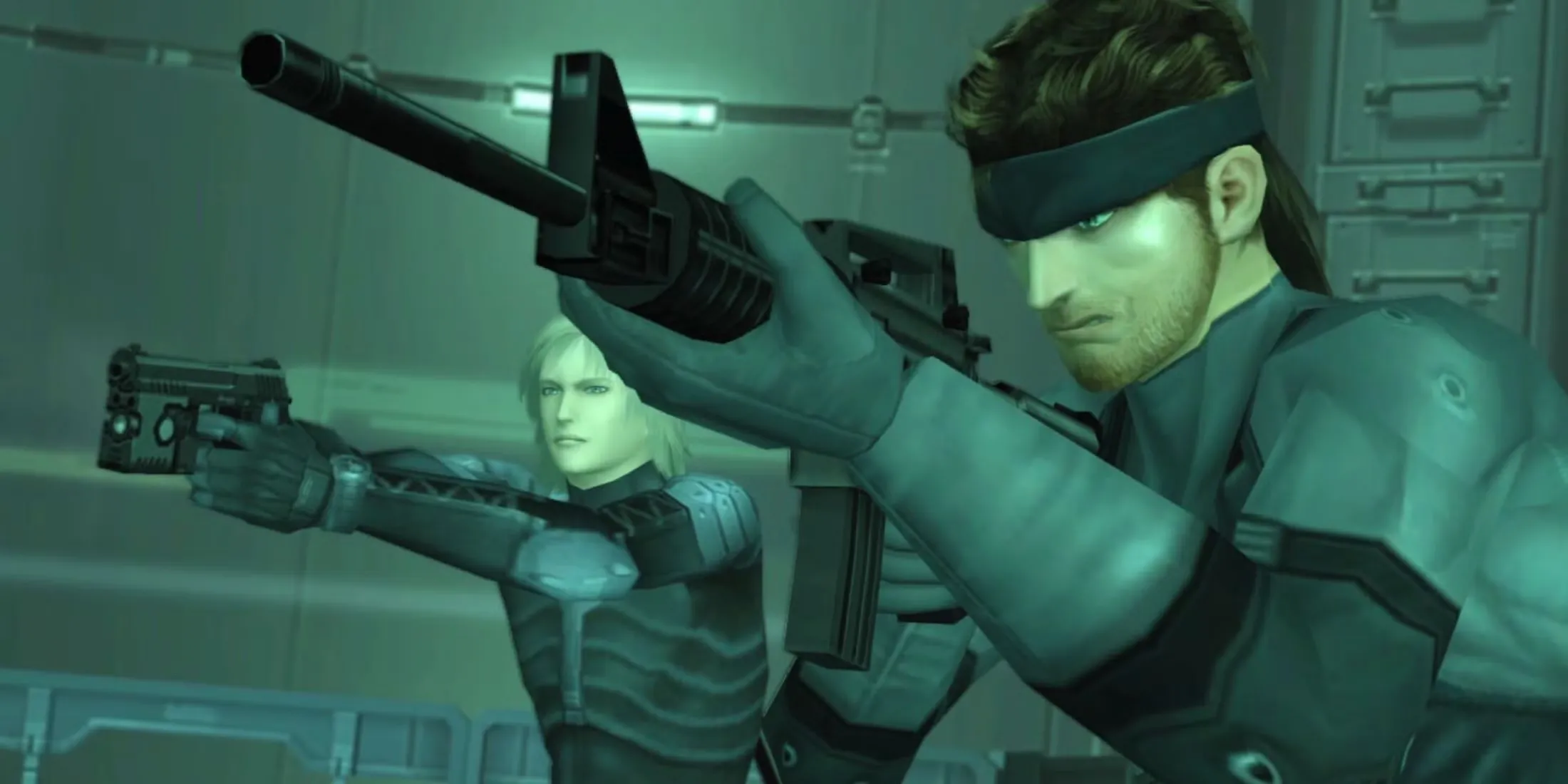 Poster quảng bá cho tựa game Metal Gear Solid 2 Sons of Liberty