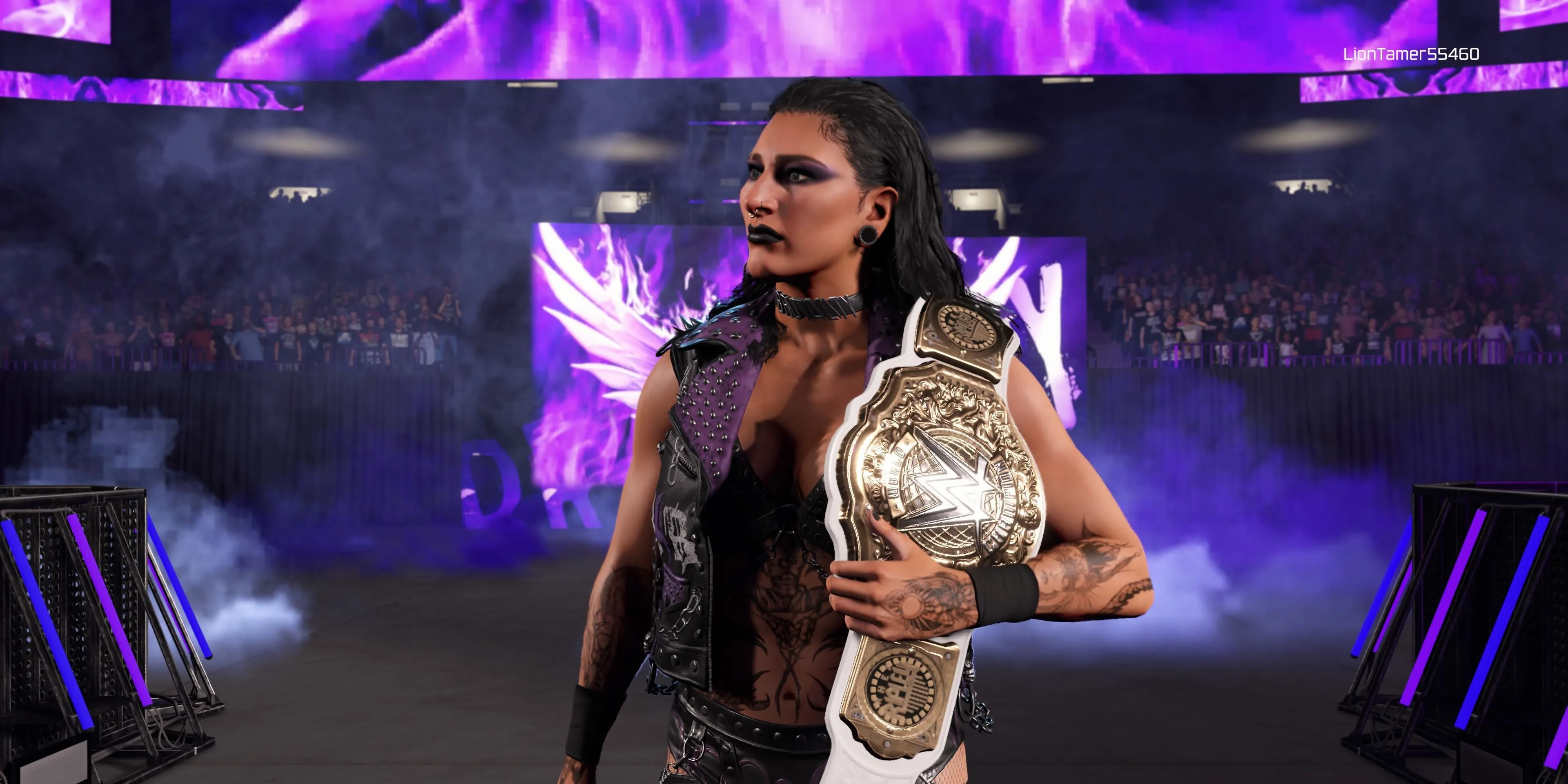 Rhea Ripley thống trị trong WWE 2K25