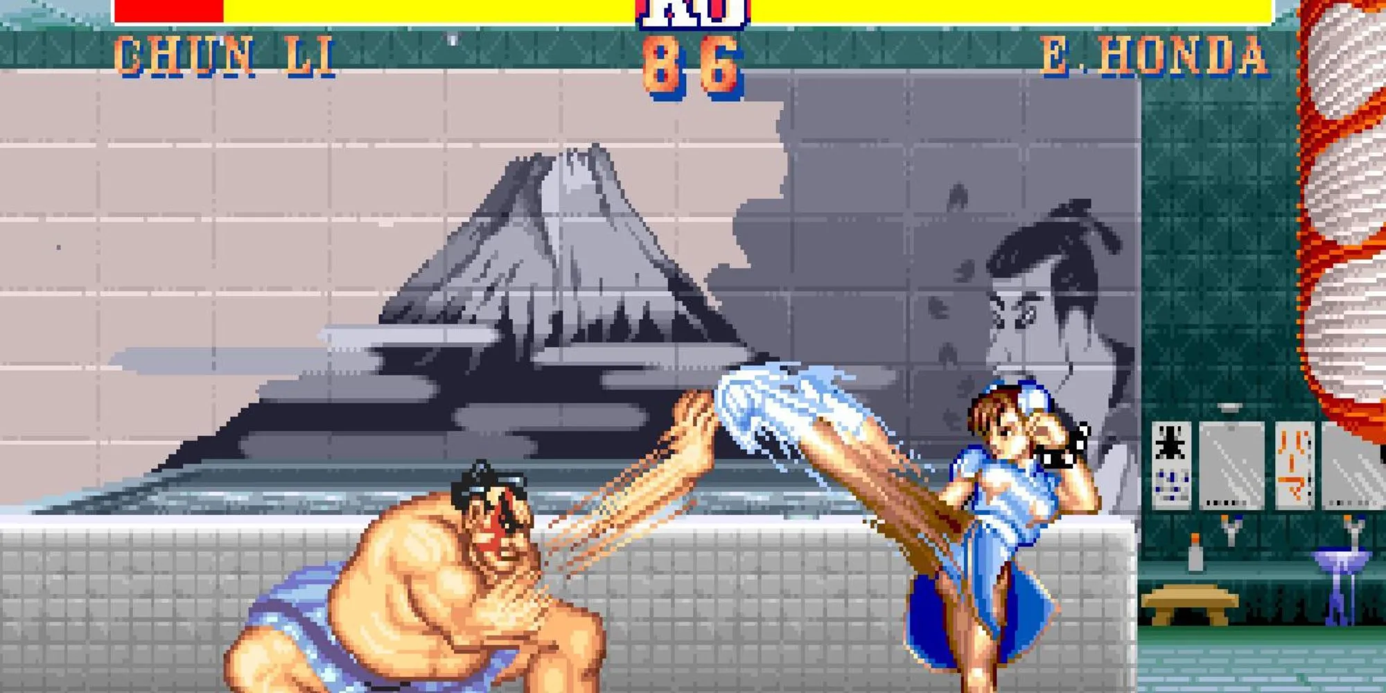 Ryu và Ken đối đầu trong Street Fighter 2