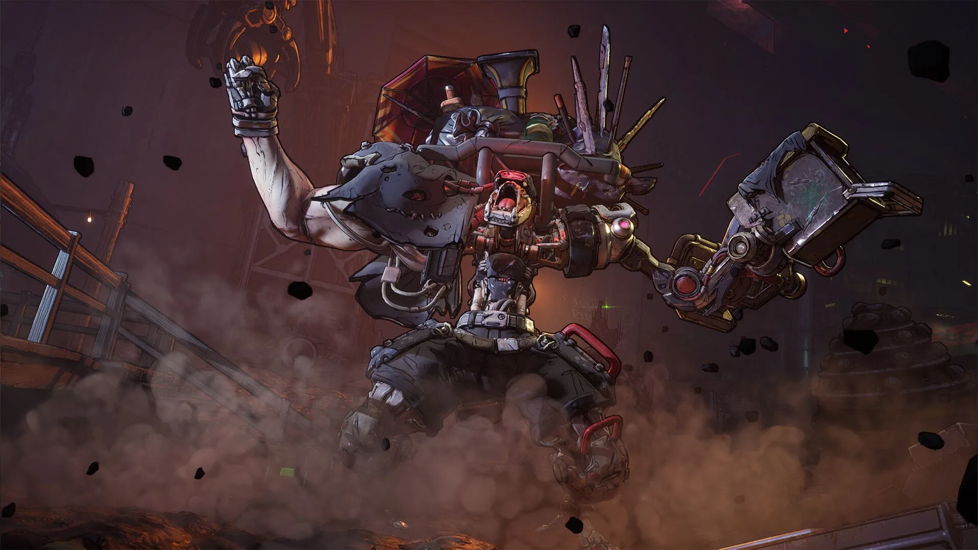 Screenshot gameplay hoặc hình ảnh nhân vật Borderlands 4 với vũ khí đặc trưng